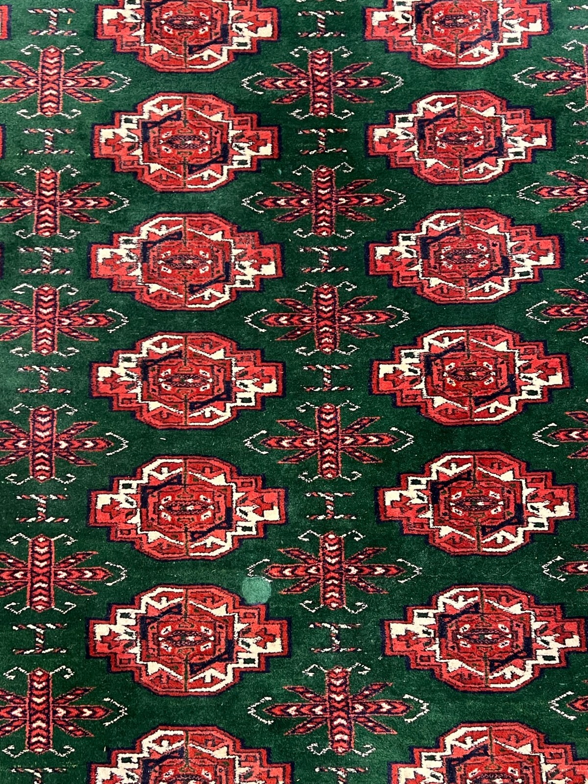 GROSSER TURKMEN TEPPICH AUS WOLLE HANDGEKNÜPFT ORIENTTEPPICH 380x310cm – Bild 4