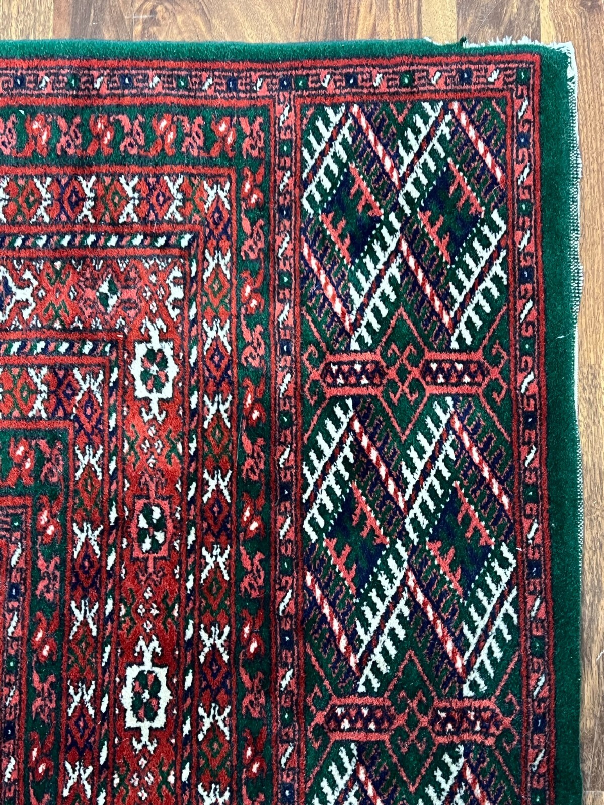 GROSSER TURKMEN TEPPICH AUS WOLLE HANDGEKNÜPFT ORIENTTEPPICH 380x310cm – Bild 10