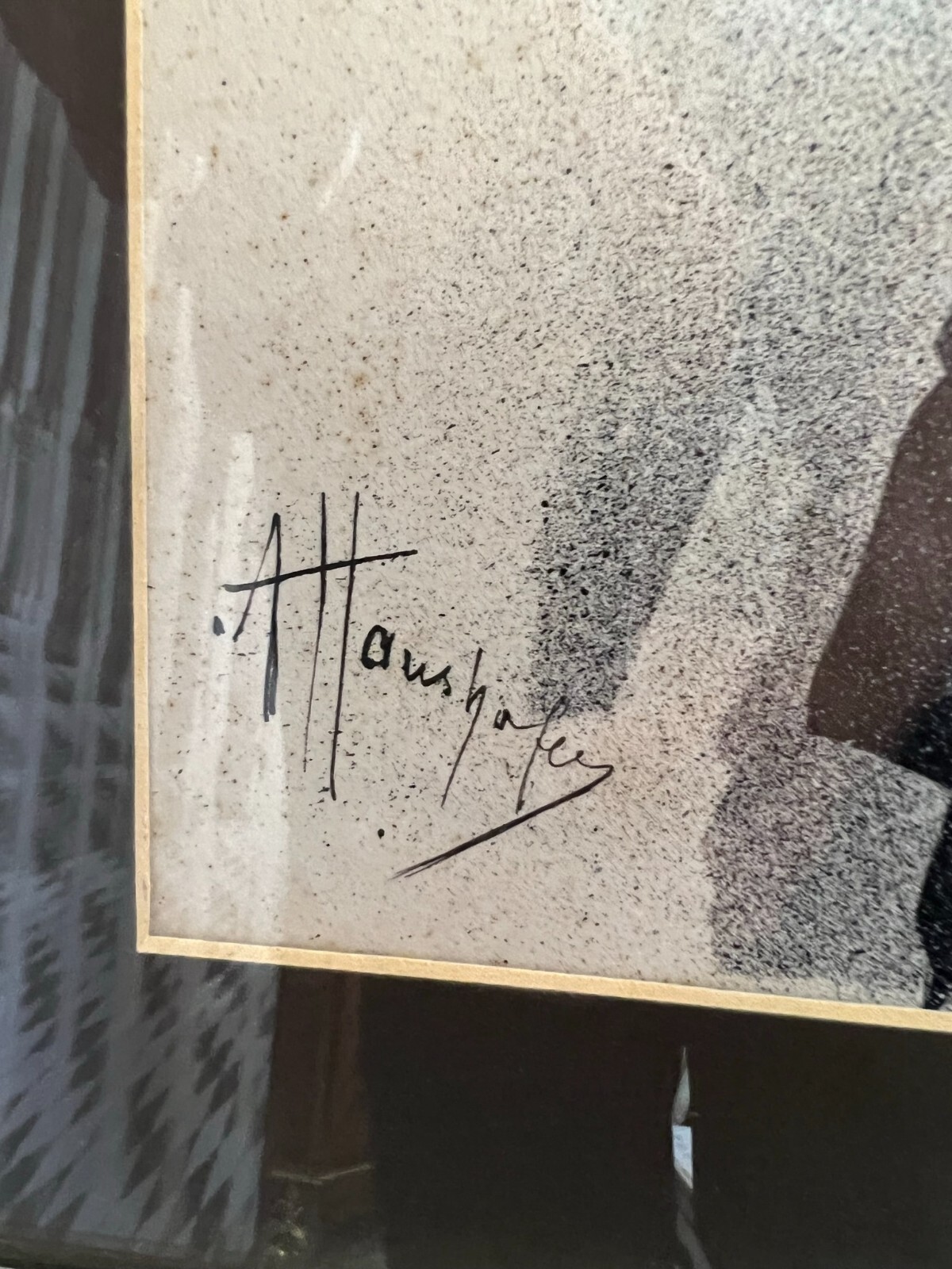 GRISAILLE AUF PAPIER PERSONEN BAUERN IN GESPRÄCH ALFRED HAUSHOFER (1872-1943) – Bild 11