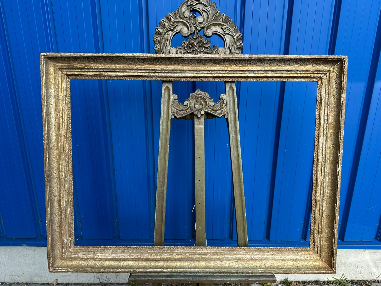 SEHR GROSSER BILDERRAHMEN RAHMEN FÜR GEMÄLDE 117x87x8cm FALZ 101,5x71,5cm