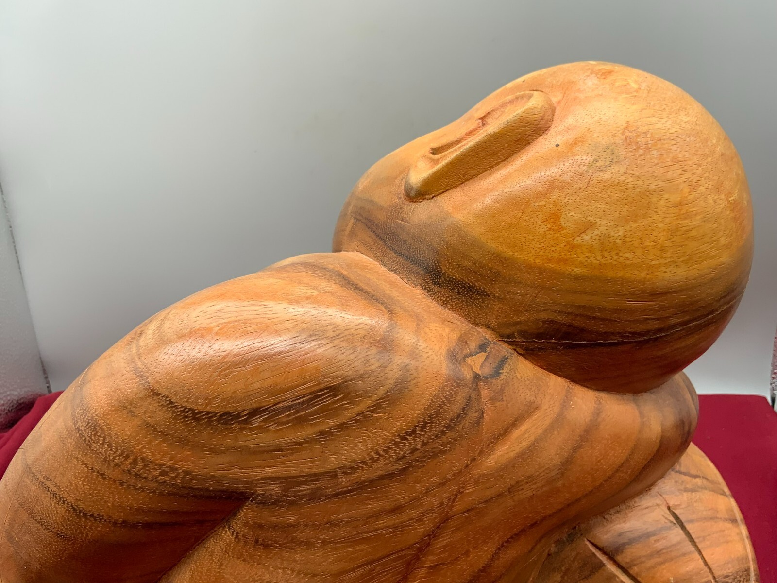 SEHR GROSSE CHINA SKULPTUR JUNGE MIT BALL HOLZ MASSIV HANDGESCHNITZT – Bild 18