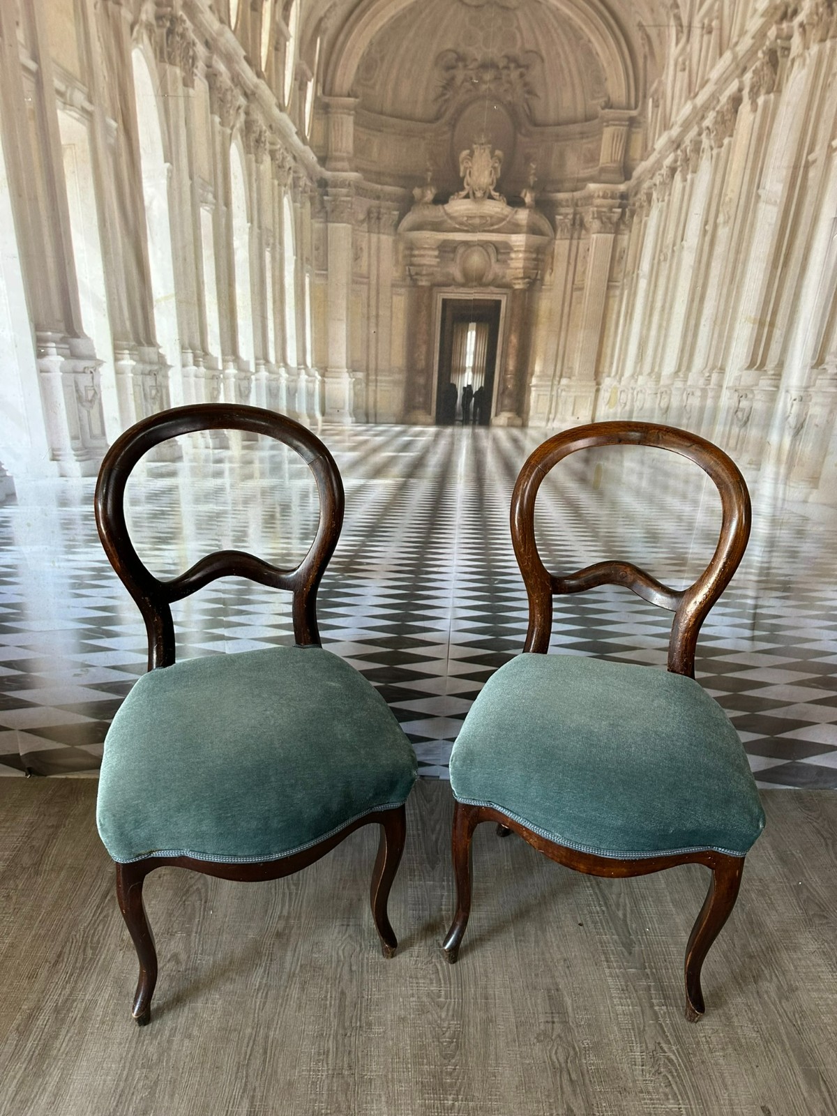 SET 2x ANTIKER  STUHL UM 1900 SET ANTIKE STÜHLE GRÜNDERZEIT