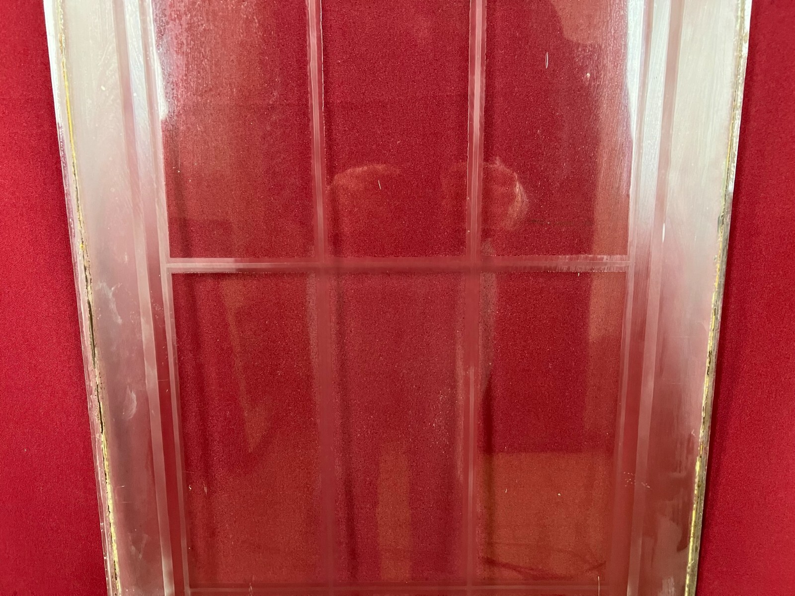 ANTIKE GLASSCHEIBE JUGENDSTIL ORIGINAL UM 1900 GARDINEN 49,9x168,5cm – Bild 6