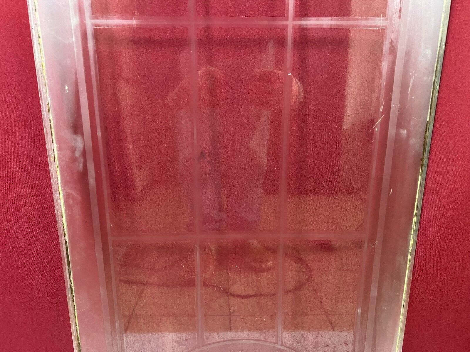 ANTIKE GLASSCHEIBE JUGENDSTIL ORIGINAL UM 1900 GARDINEN 49,9x168,5cm – Bild 8
