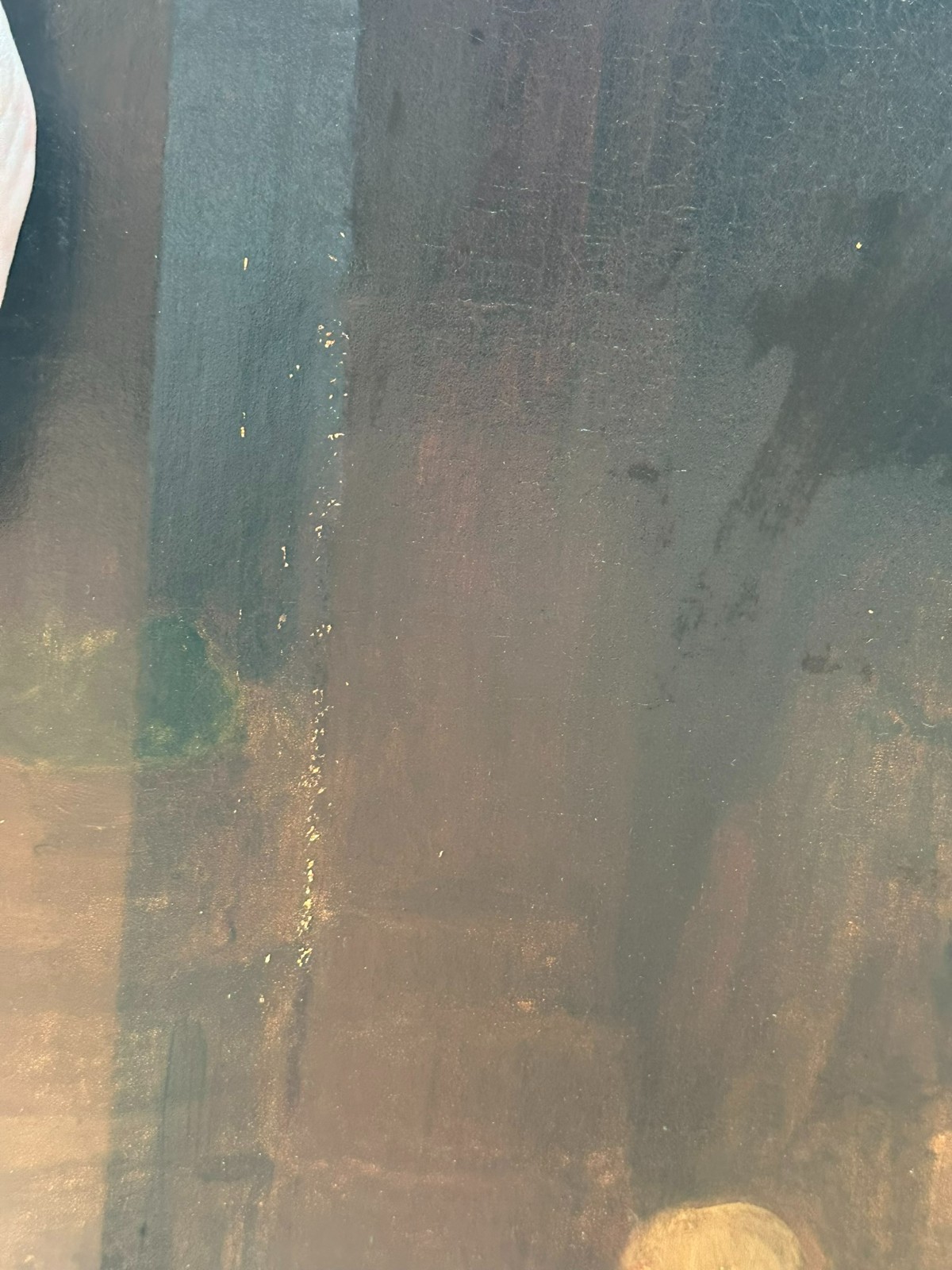 ANTIKES ÖLGEMÄLDE PUTZFRAU MIT KIND UM 1890 MONOGRAMMIERT – Bild 9