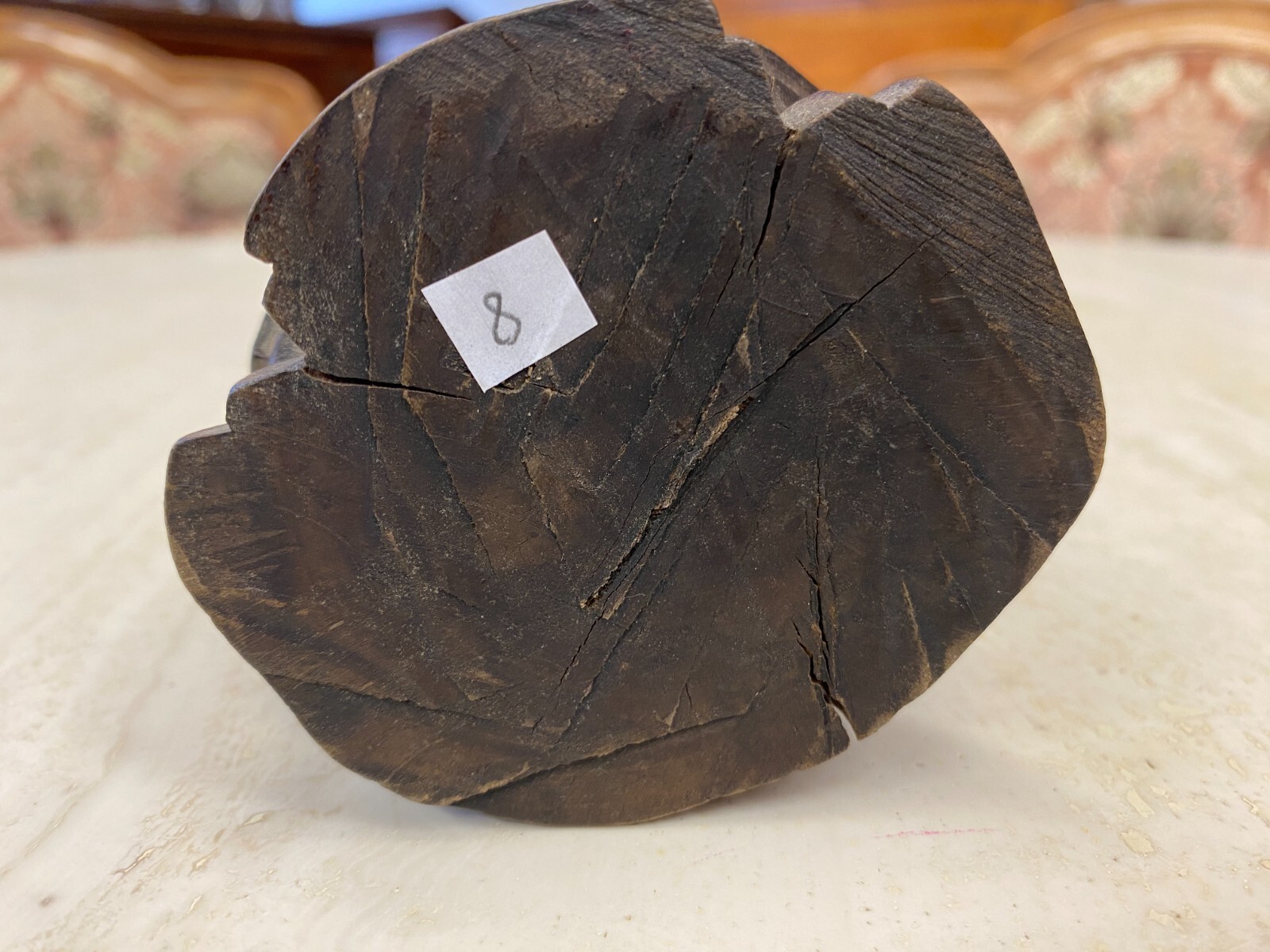 CHINA SKULPTUR AUS HOLZ GELEHRTER 28,5cm HOCH – Bild 19