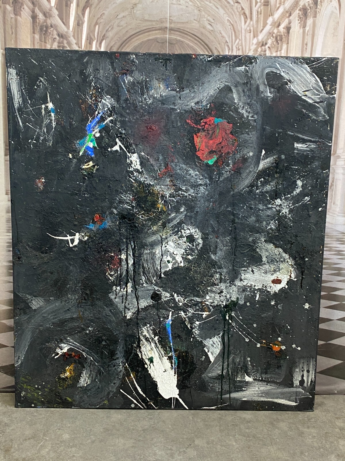 XXXL GEMÄLDE ACRYLGEMÄLDE 130x150cm ABSTRAKT WALDEMAR KUFNER – Bild 3