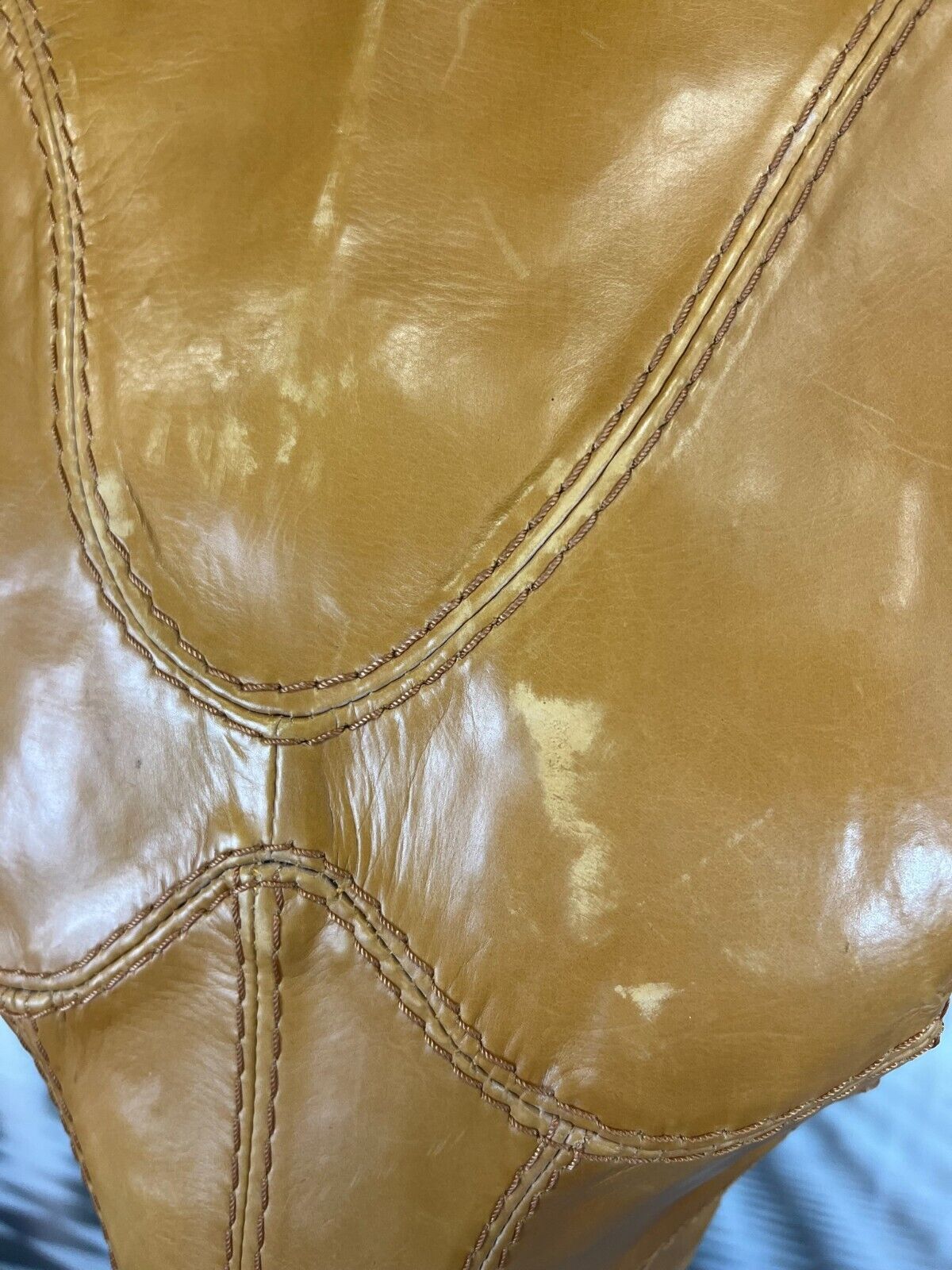 LONGHORN STIER SCHÄDEL IN LEDER BEZOGEN AUF EDELSTAHL GESTELL 225cm ex TRUSSARDI – Bild 10