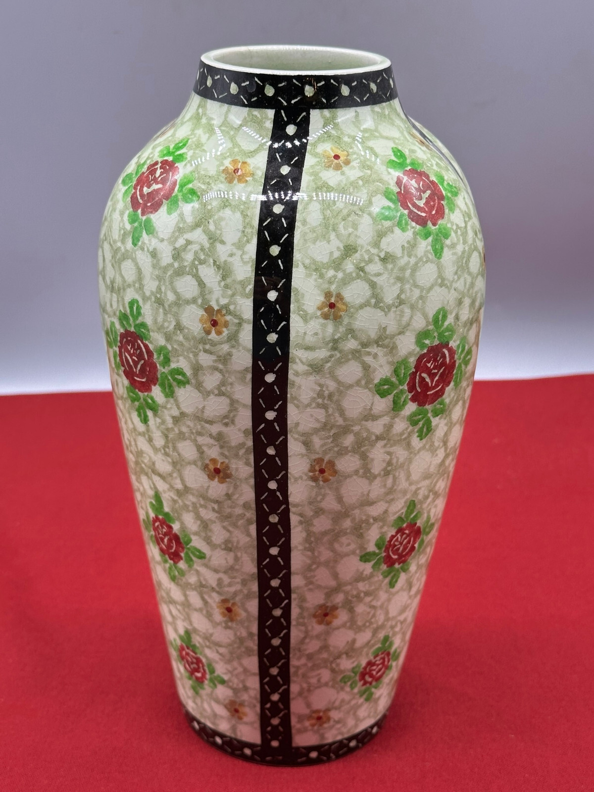 ANTIKE GROSSE VASE PORZELLAN VILLEROY UND BOCH JUGENDSTIL UM 1910