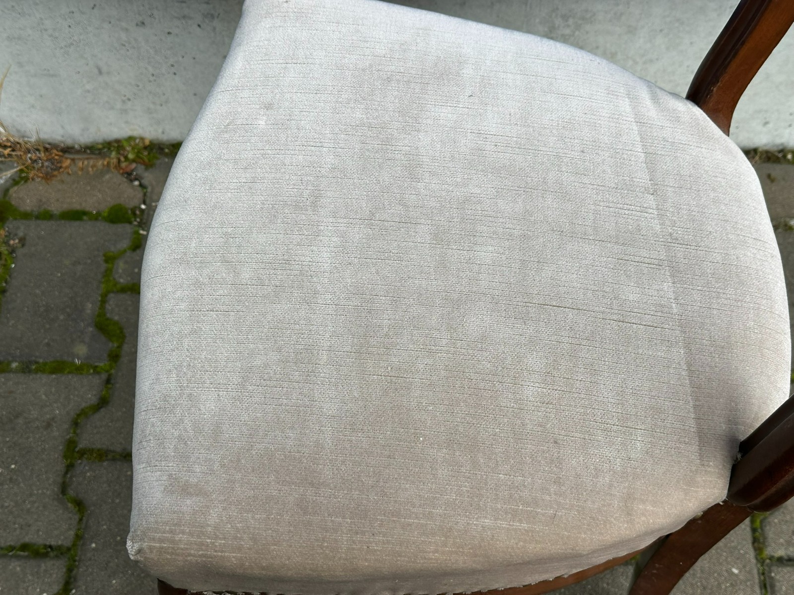 ANTIKER STUHL UM 1870 ENGLAND MAHAGONI GESTELL – Bild 14