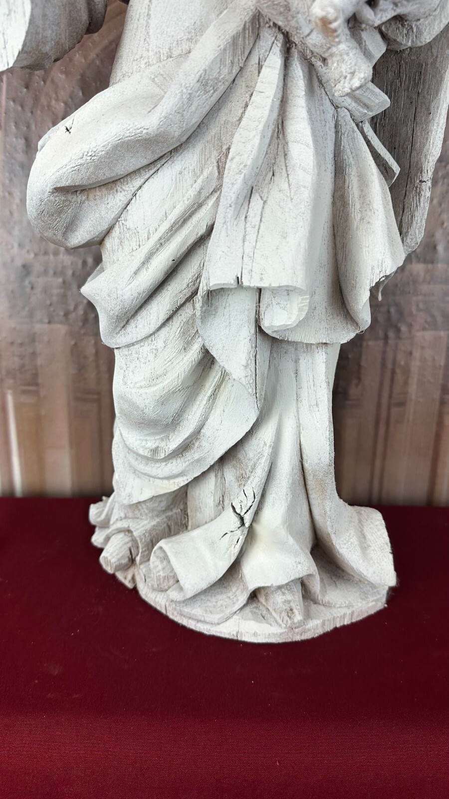 NEO GOTIK HEILIGENFIGUR HOLZ HANDGESCHNITZT HEILIGE MARIA MIT DEM JESUS KIND – Bild 4