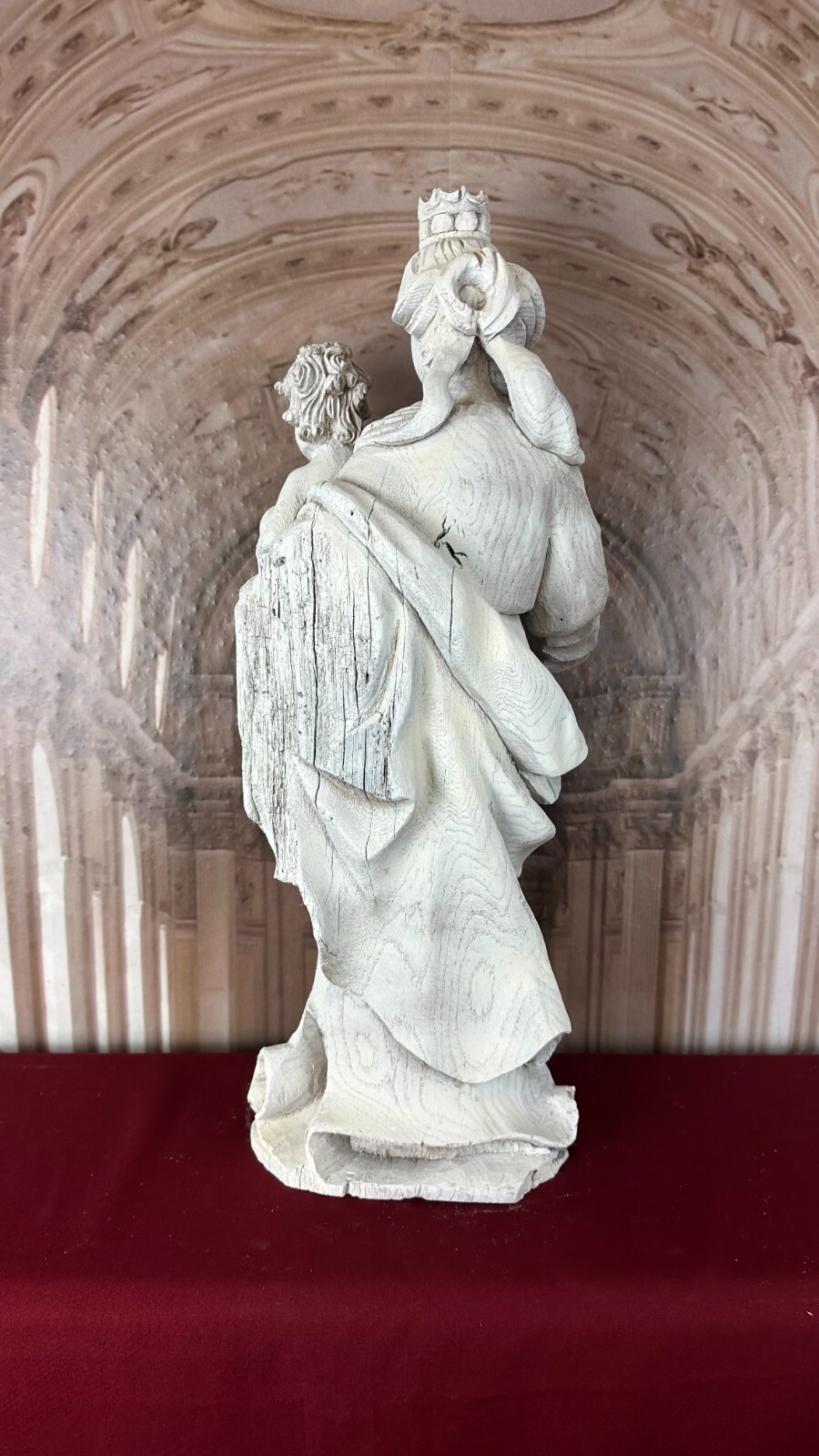 NEO GOTIK HEILIGENFIGUR HOLZ HANDGESCHNITZT HEILIGE MARIA MIT DEM JESUS KIND – Bild 9