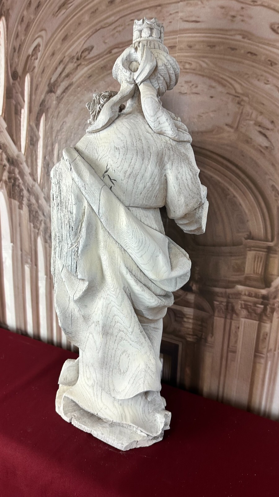 NEO GOTIK HEILIGENFIGUR HOLZ HANDGESCHNITZT HEILIGE MARIA MIT DEM JESUS KIND – Bild 10