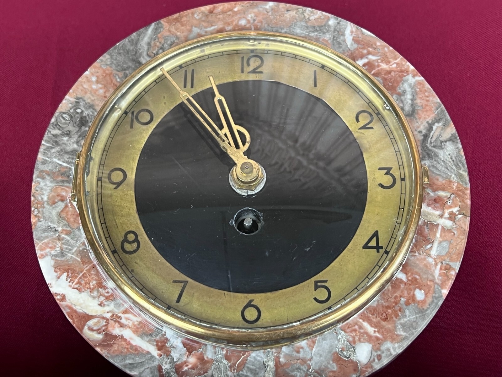 ANTIKE KAMINUHR ART DECO MARMOR UND FASANEN – Bild 10