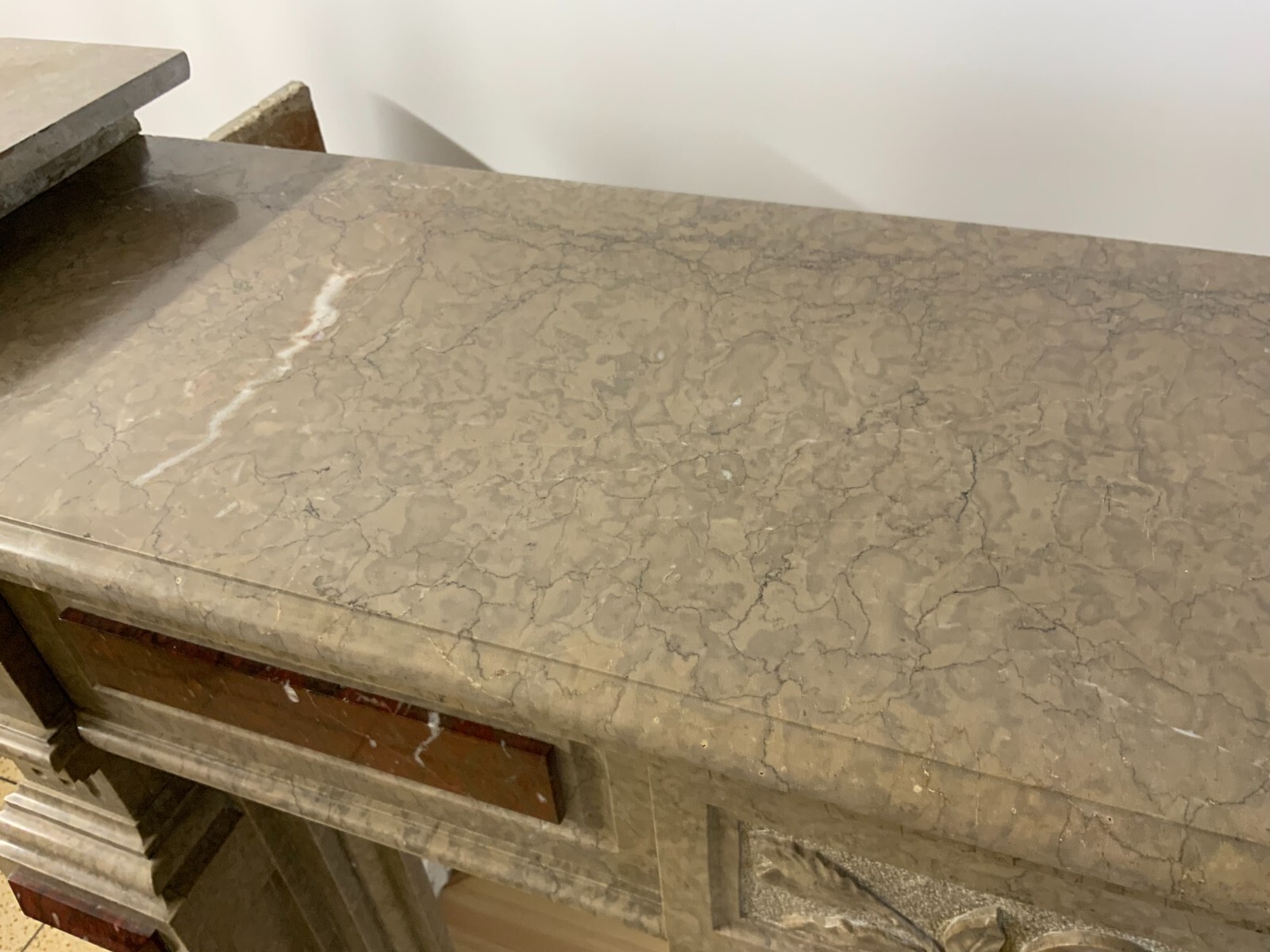 ANTIKE KAMINUMRANDUNG MARMOR KAMIN UM 1880 HISTORISMUS – Bild 11