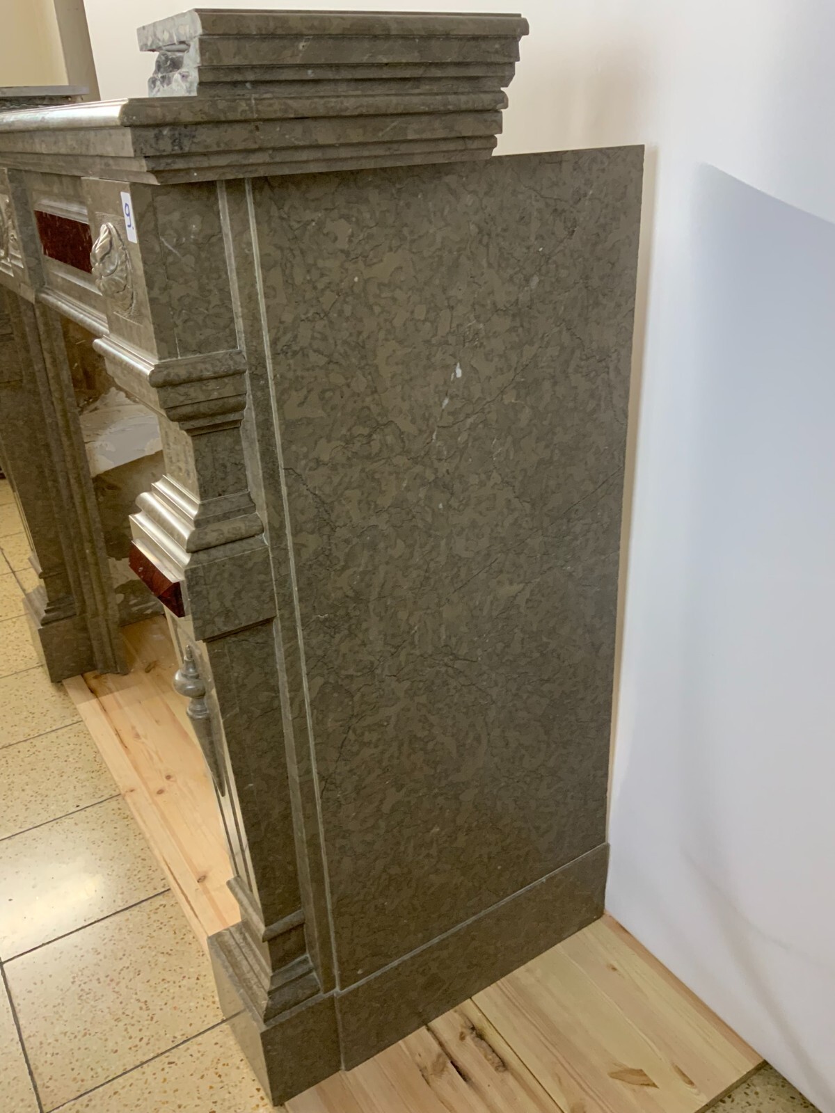 ANTIKE KAMINUMRANDUNG MARMOR KAMIN UM 1880 HISTORISMUS – Bild 3