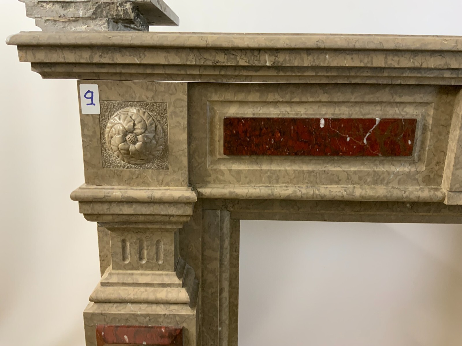 ANTIKE KAMINUMRANDUNG MARMOR KAMIN UM 1880 HISTORISMUS – Bild 9