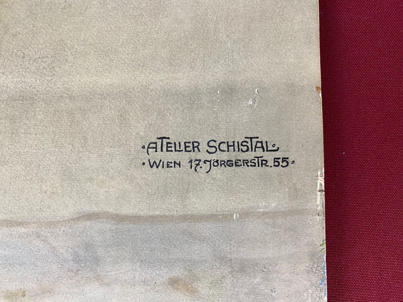 GOUACHE PORTRAIT EDELPAAR MANN FRAU ATELIER SCHISTAL WIEN – Bild 12