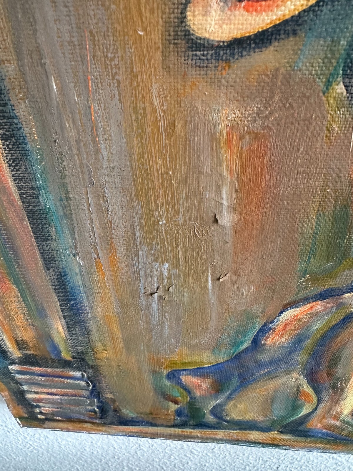 ÖLGEMÄLDE ENGEL UND AKROBATIN GEMÄLDE PARFIANSKIJ A. ZARIPOV GROSS 100x90cm – Bild 13