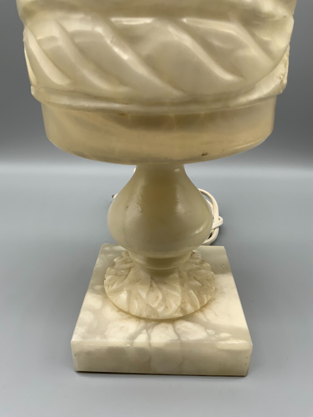 TISCHLAMPE TISCHLEUCHTE LAMPE ALABASTER MASSIV ITALIEN 20 TES JHDT 27cm HOCH – Bild 8