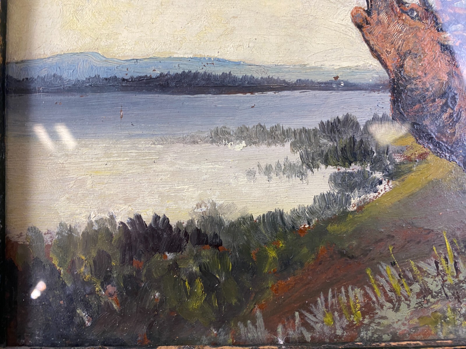ÖLGEMÄLDE BRUNFTHIRSCH RAHMEN GEMÄLDE VON G. ERTL VON 1914 – Bild 6