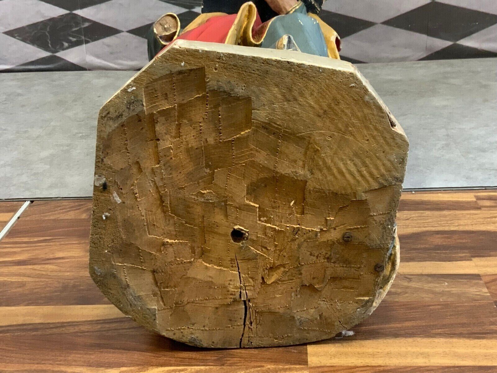 NAZARENER HEILIGENFIGUR HEILIGER MIT BUCH ANTIK 19 TES JHDT – Bild 13