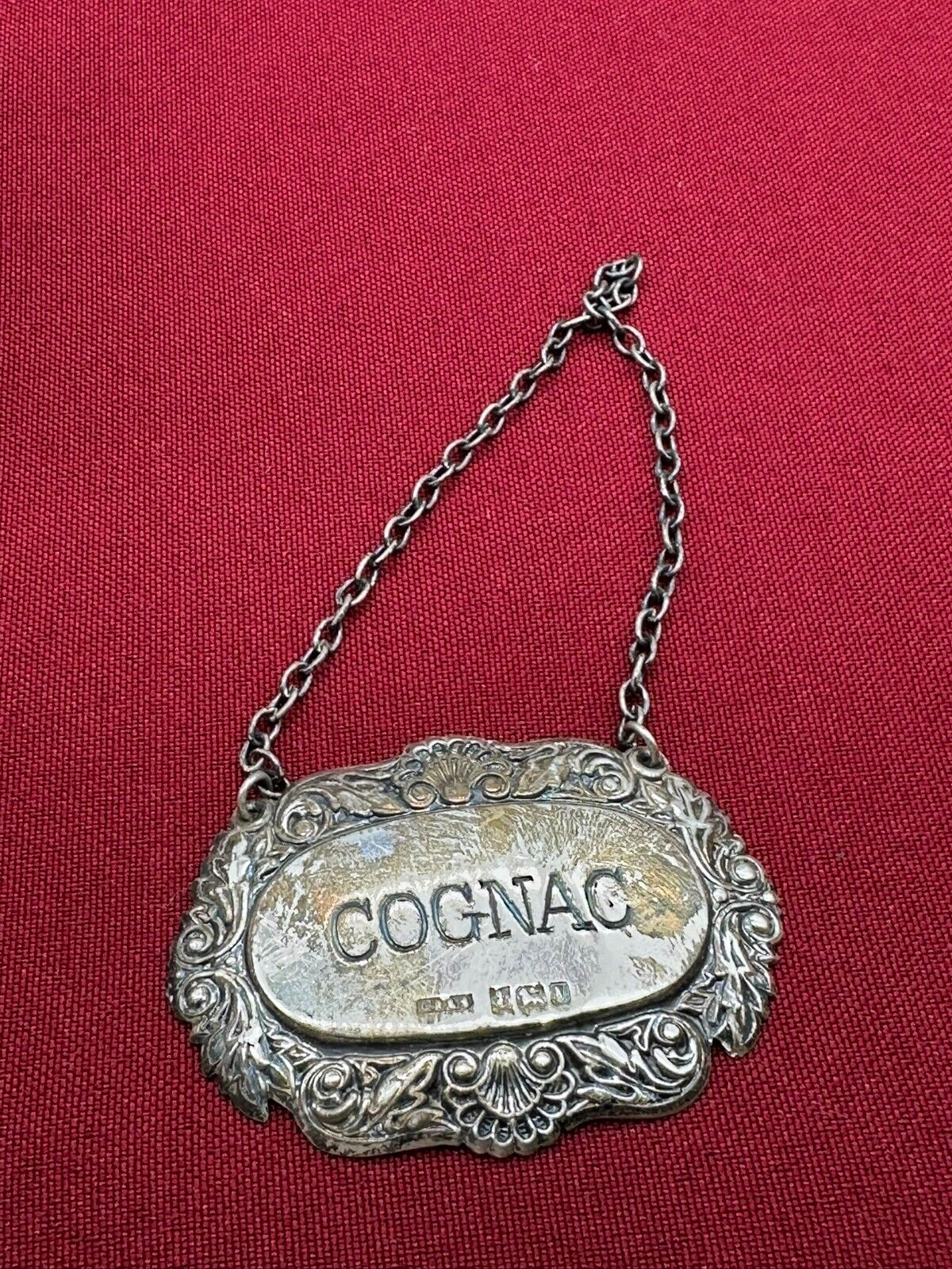 VINTAGE KARAFFE FLASCHE MIT STÖPSEL KRISTALLGLAS GLAS COGNAC PLAKETTE STERLING – Bild 11
