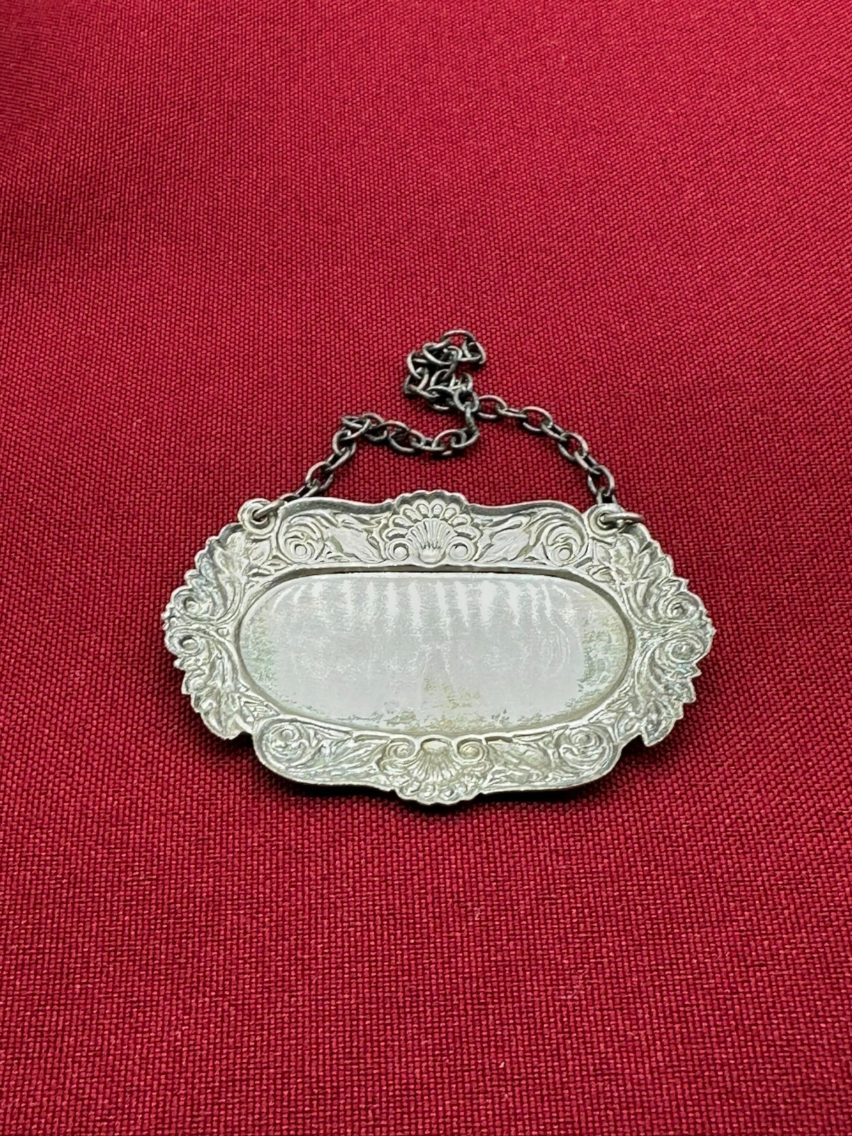 VINTAGE KARAFFE FLASCHE MIT STÖPSEL KRISTALLGLAS GLAS COGNAC PLAKETTE STERLING – Bild 13