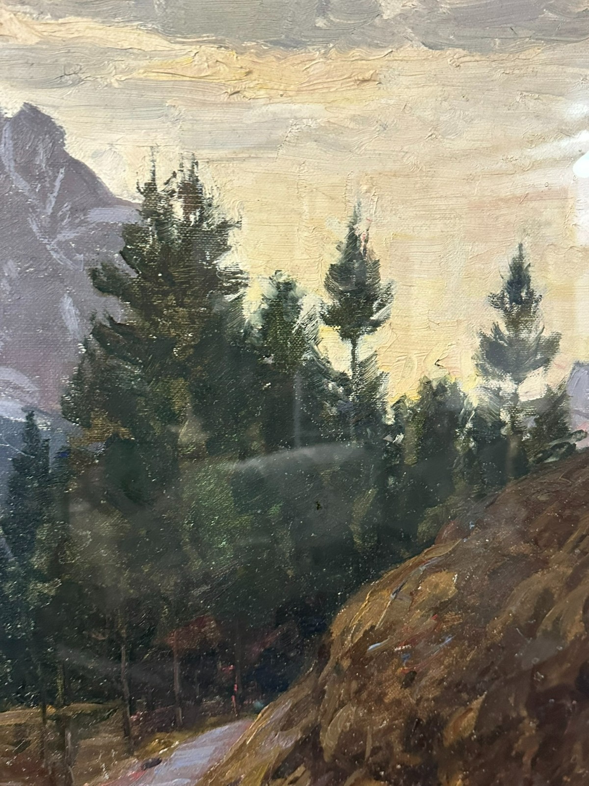GROSSES ÖLGEMÄLDE BERG LANDSCHAFT Robert Franz CURRY (1872-1955) – Bild 6