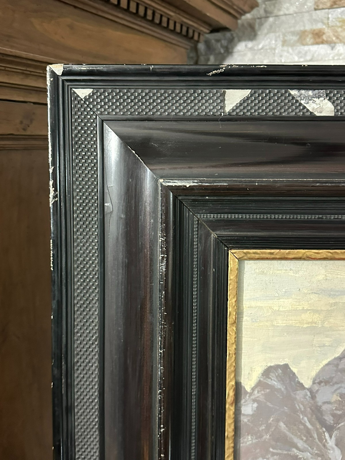 GROSSES ÖLGEMÄLDE BERG LANDSCHAFT Robert Franz CURRY (1872-1955) – Bild 9