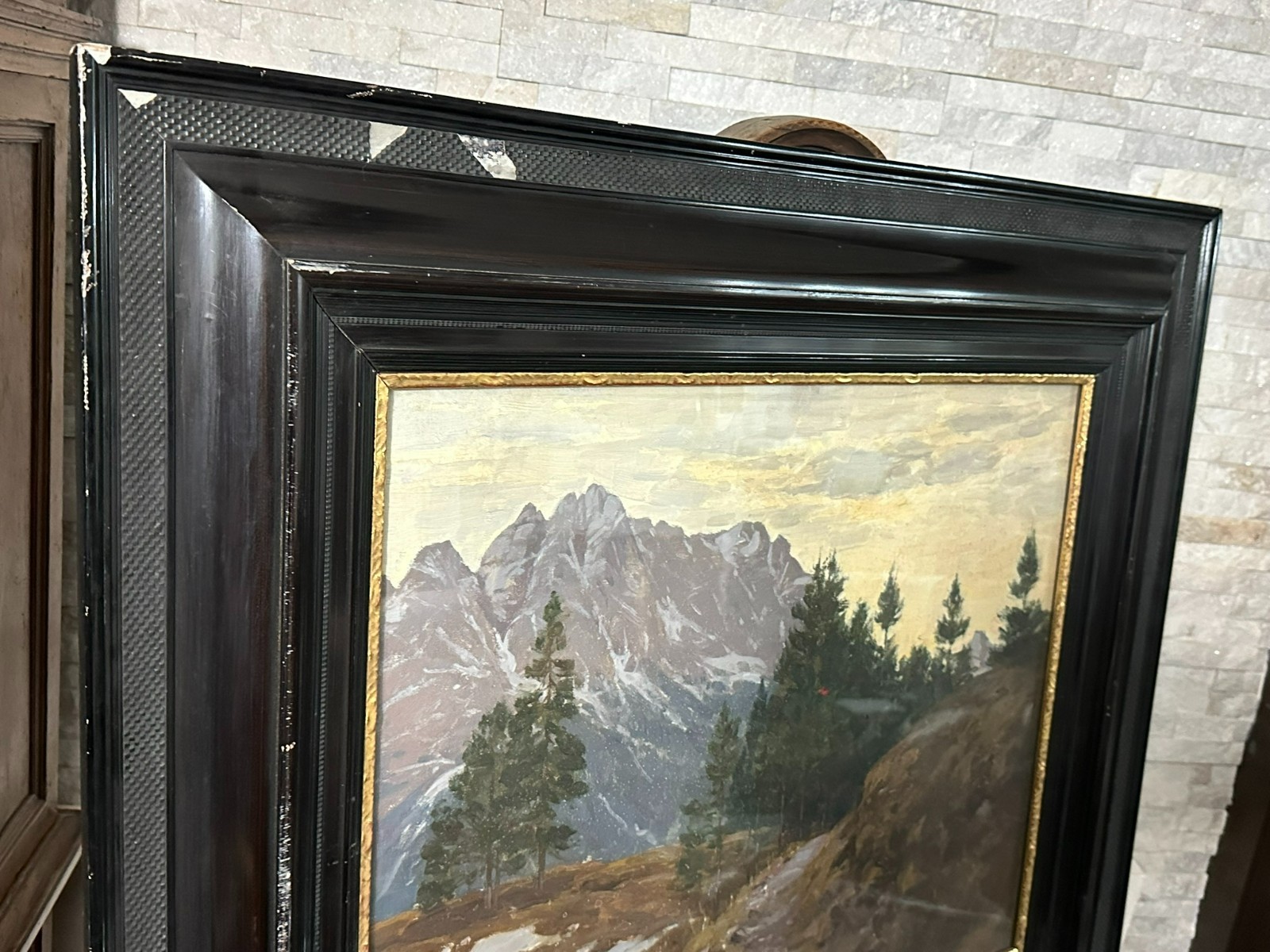 GROSSES ÖLGEMÄLDE BERG LANDSCHAFT Robert Franz CURRY (1872-1955) – Bild 10