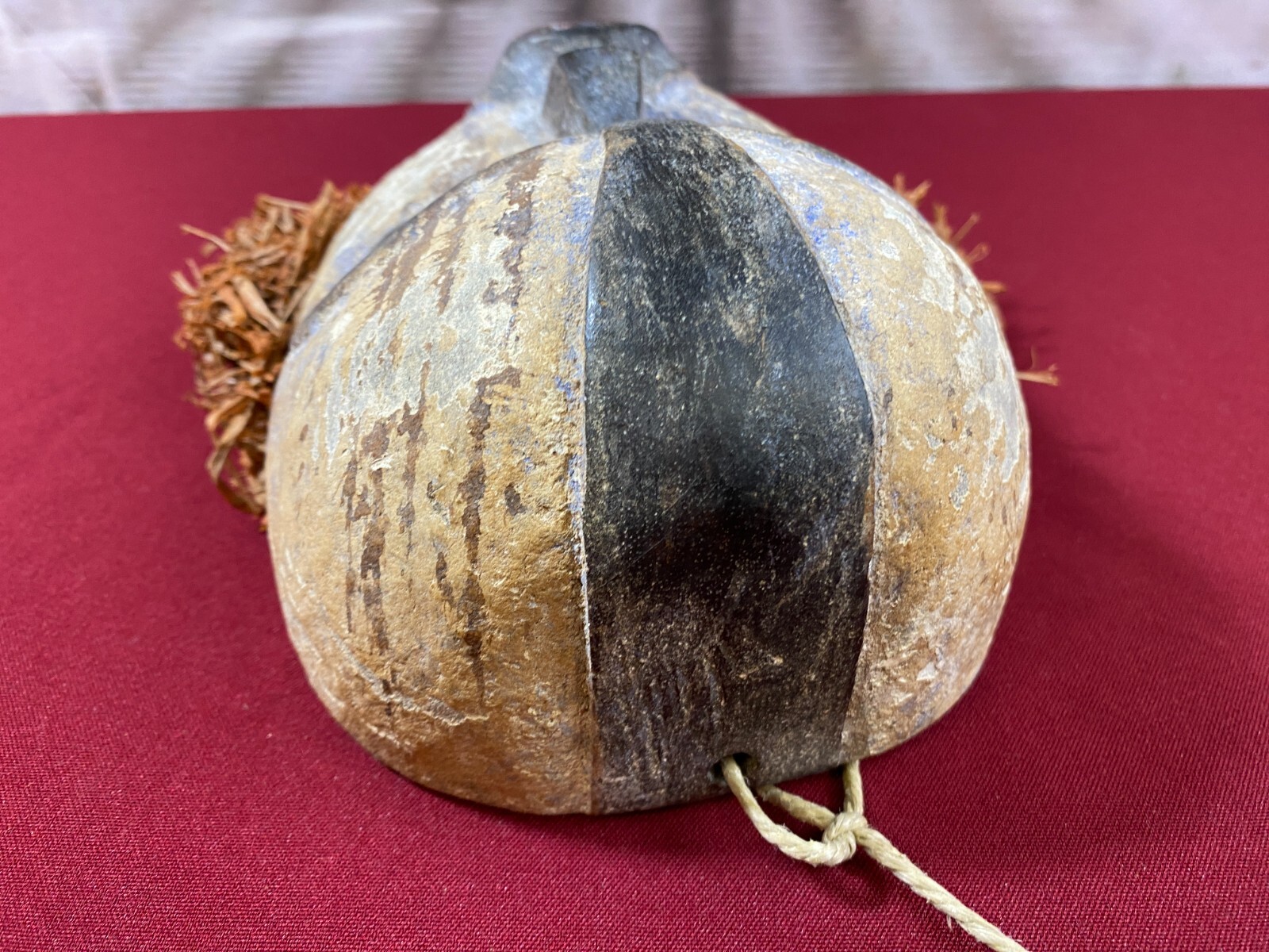 AFRIKANISCHE WANDMASKE MASKE HOLZ MASSIV HANDGESCHNITZT TOLLE PATINA – Bild 9