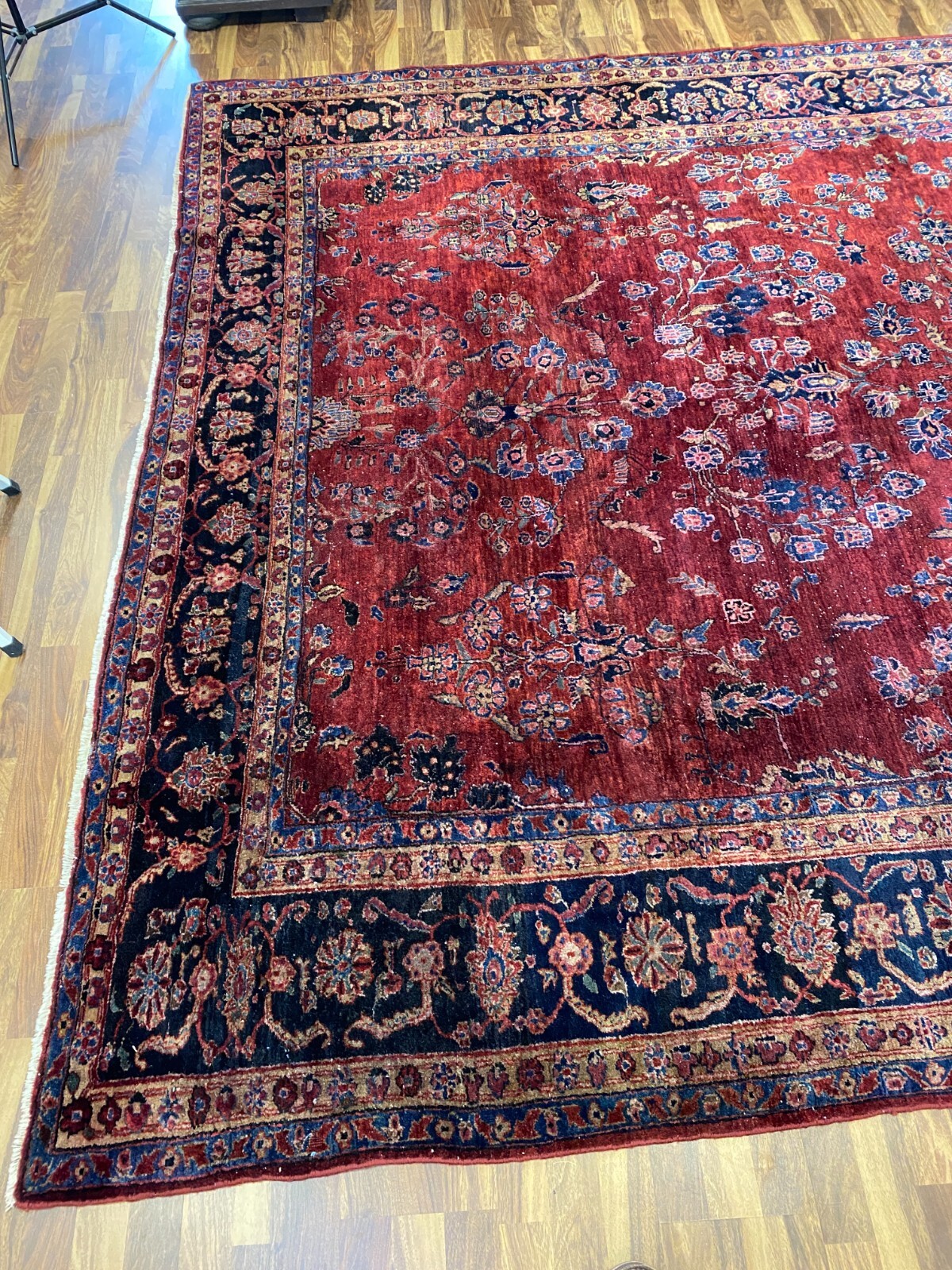 ALTER TEPPICH AUS WOLLE HANDGEKNÜPFT PERSER 350x260cm ORIENTTEPPICH – Bild 3