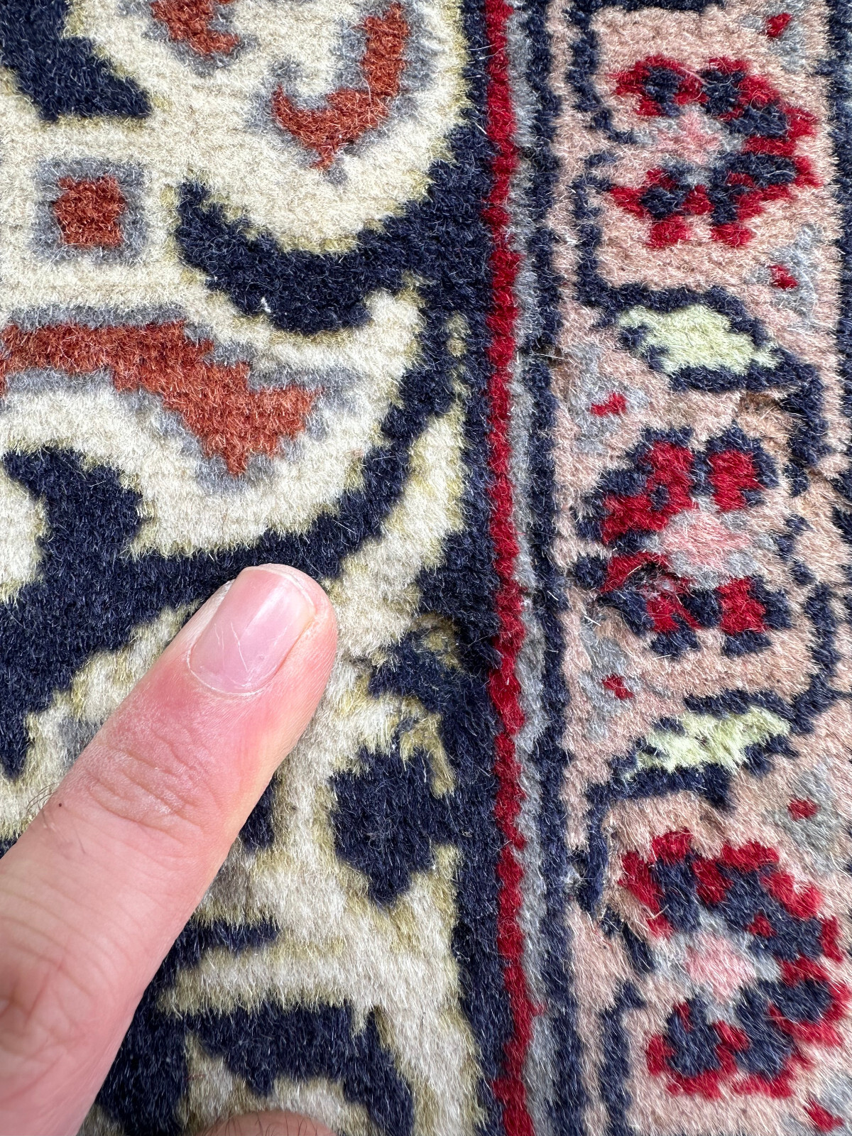 ALTER PERSER TEPPICH PERSISCHER ORIENTTEPPICH AUS WOLLE HANDGEKNÜPFT 170x96cm – Bild 6