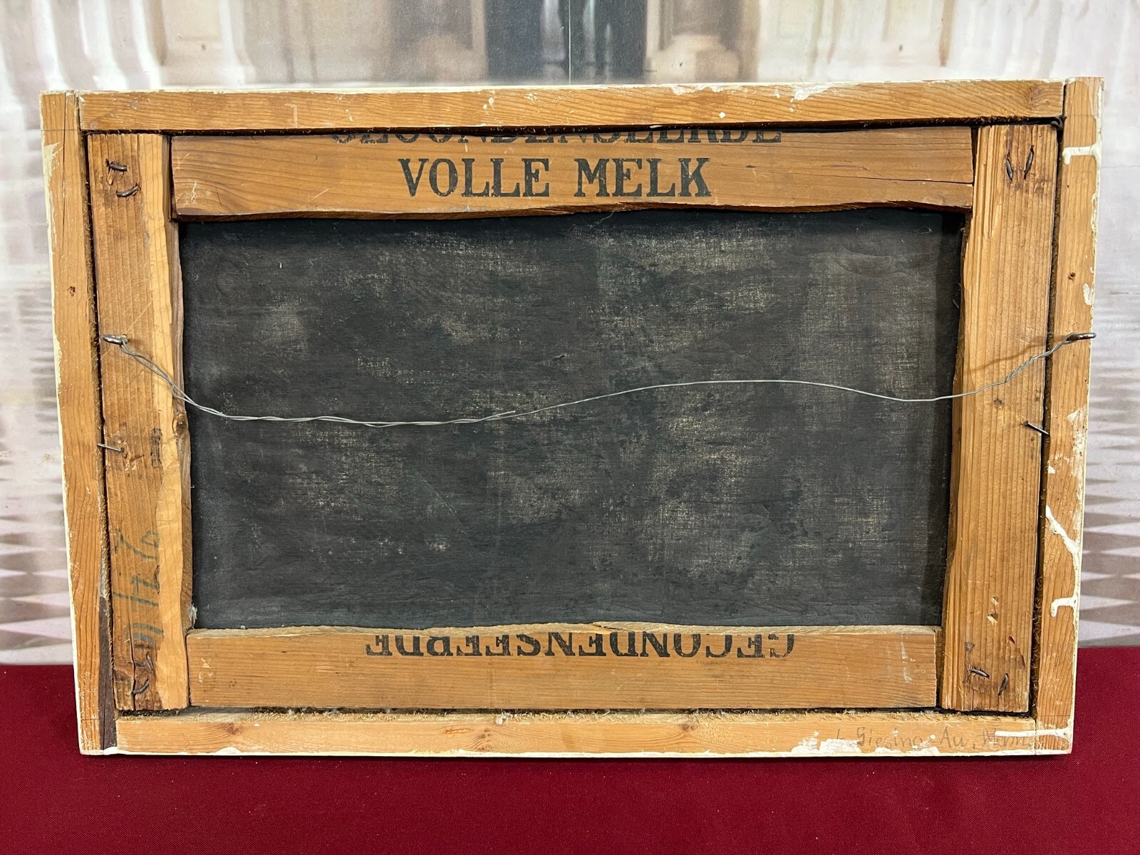 ÖLGEMÄLDE STRASSE MIT HÄUSERN SIGNIERT A. RIEDEL MÜNCHEN – Bild 9