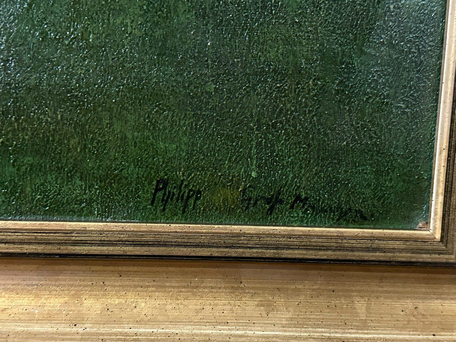 Philipp GRAF (1874-1947) ÖLGEMÄLDE LANDSCHAFT VOR GEBIRGE – Bild 5