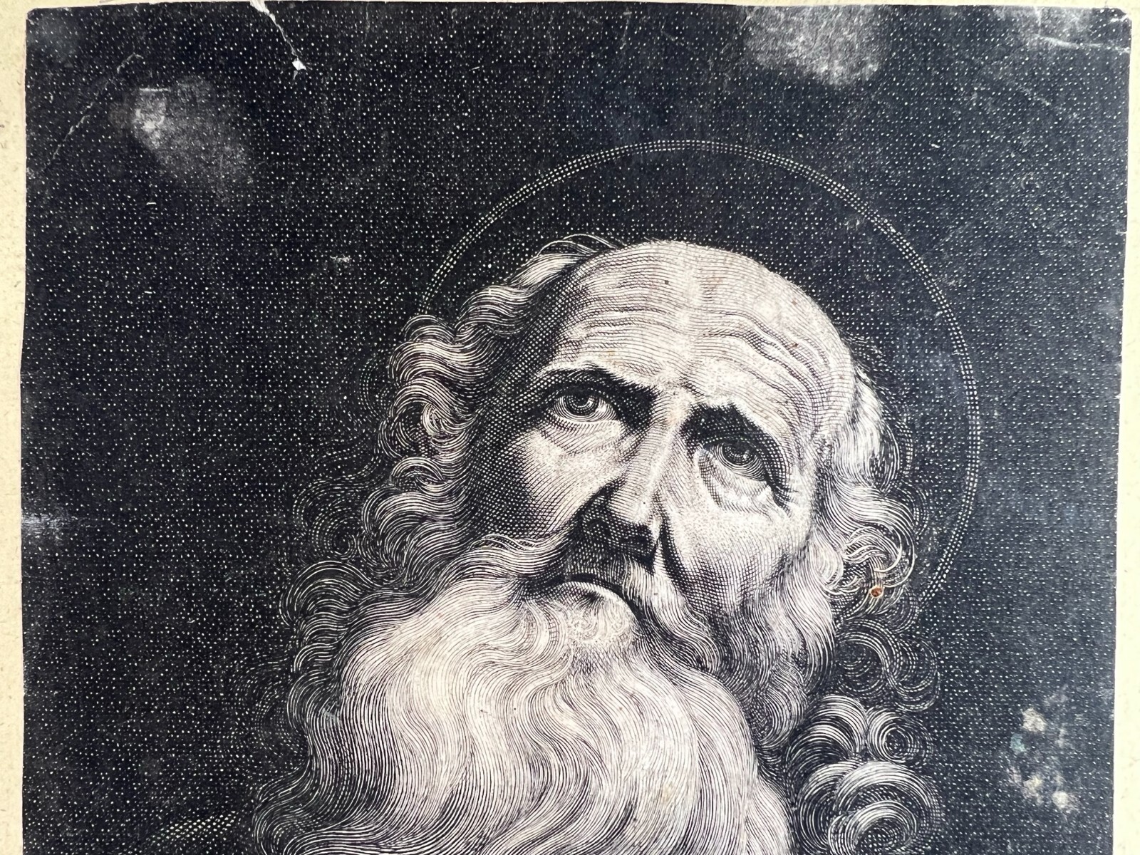 Antiker Stich auf Papier Heiliger Hieronimus Jean COUVAY (1605/22-1663) – Bild 5