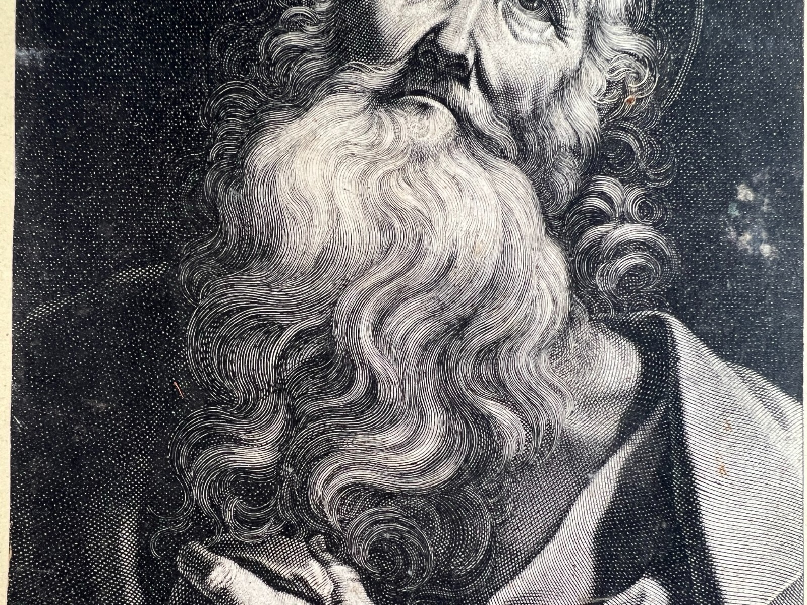 Antiker Stich auf Papier Heiliger Hieronimus Jean COUVAY (1605/22-1663) – Bild 6