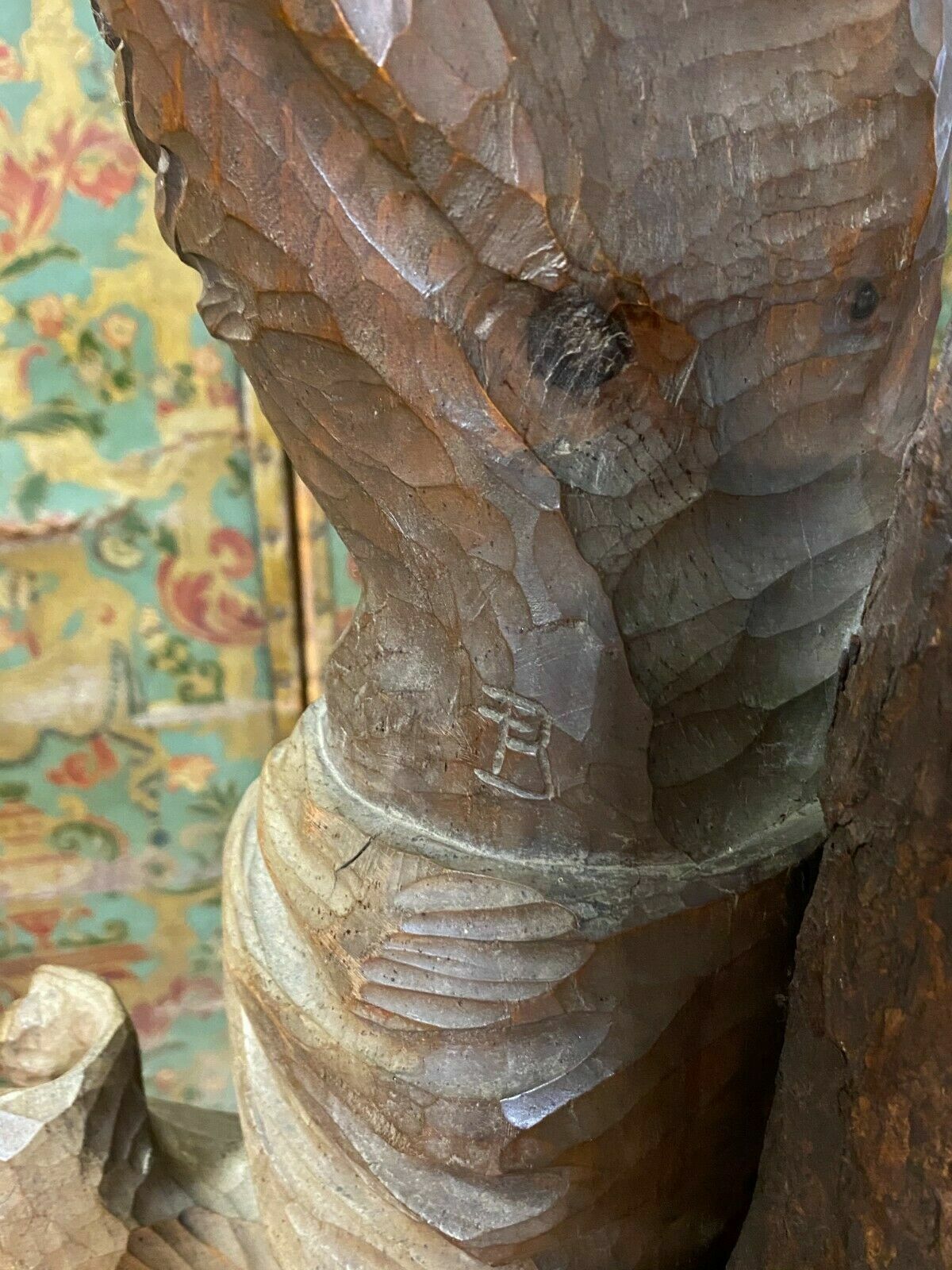 MONUMENTALES KRUZIFIX KREUZ-JESUS HOLZ MASSIV 190cm Joseph RIFESSER (1921-2020) – Bild 10