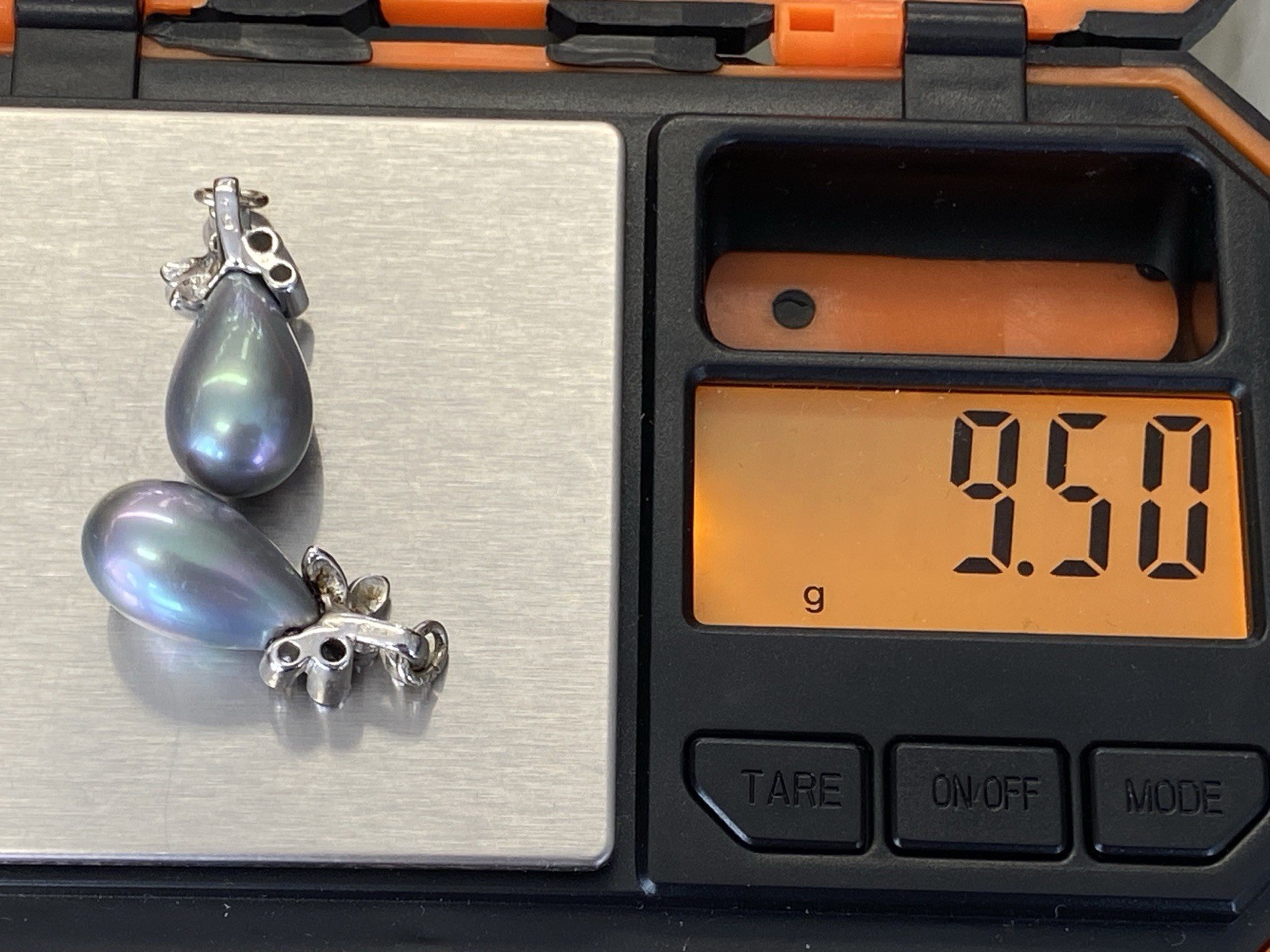 OHRHÄNGER KETTEN ANHÄNGER HÄNGER 925 STERLING SILBER KUNSTPERLEN PERLE GLAS – Bild 14