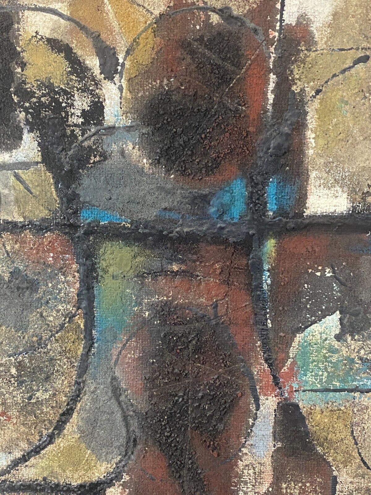 ABSTRAKTES ÖLGEMÄLDE AUF LEINWAND SIGNIERT XAM 69x51cm Pedro QUETGLAS FERRER – Bild 9