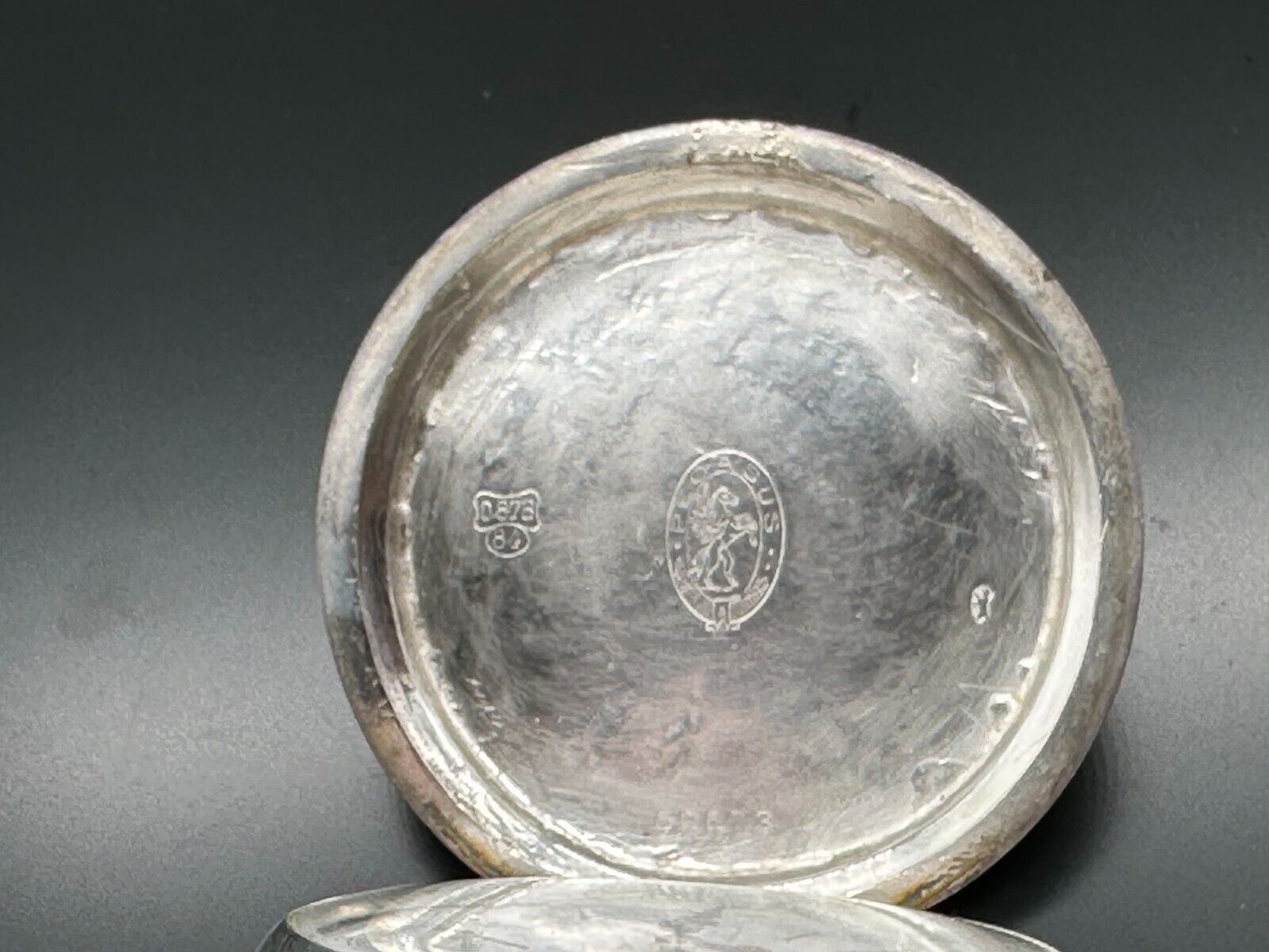 ANTIKE TASCHENUHR AUS SILBER 875 PEGASUS FÜR RUSSLAND 56mm FUNKTIONSFÄHIG – Bild 11