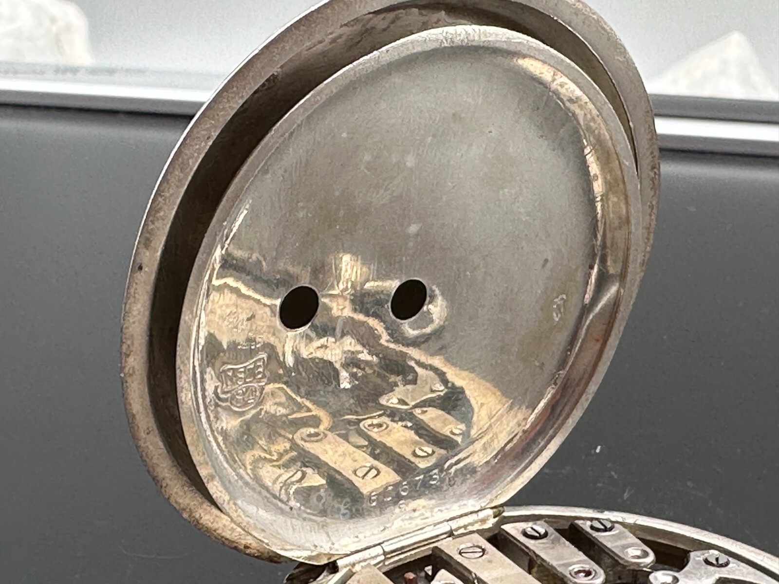 ANTIKE TASCHENUHR AUS SILBER 875 PEGASUS FÜR RUSSLAND 56mm FUNKTIONSFÄHIG – Bild 17