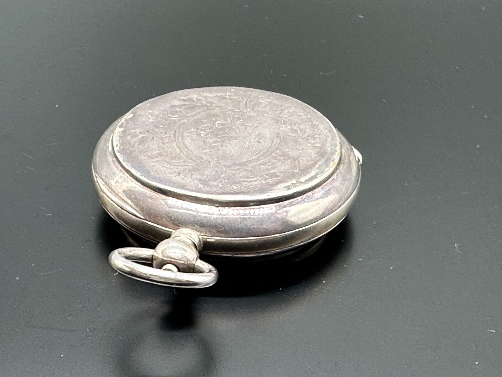 ANTIKE TASCHENUHR AUS SILBER 875 PEGASUS FÜR RUSSLAND 56mm FUNKTIONSFÄHIG – Bild 10