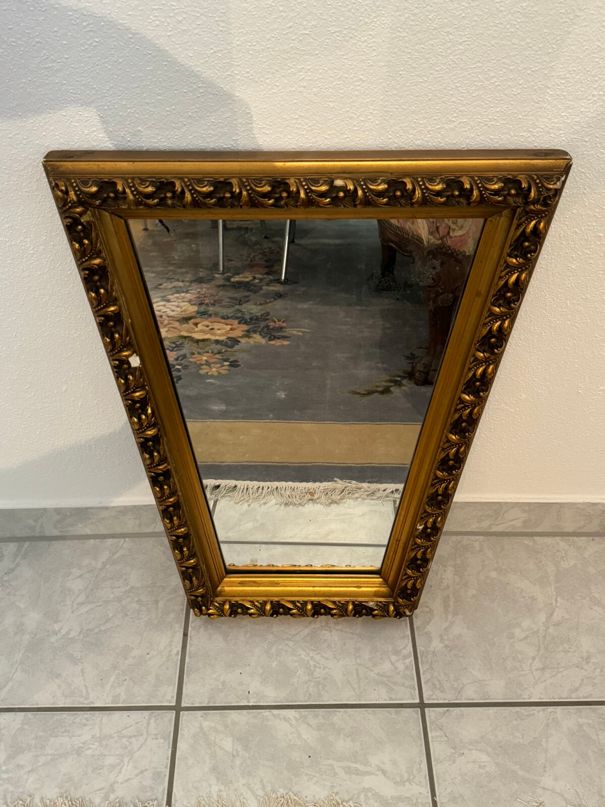 ALTER TRAPEZ PRUNK WANDSPIEGEL SPIEGEL PRUNKSPIEGEL