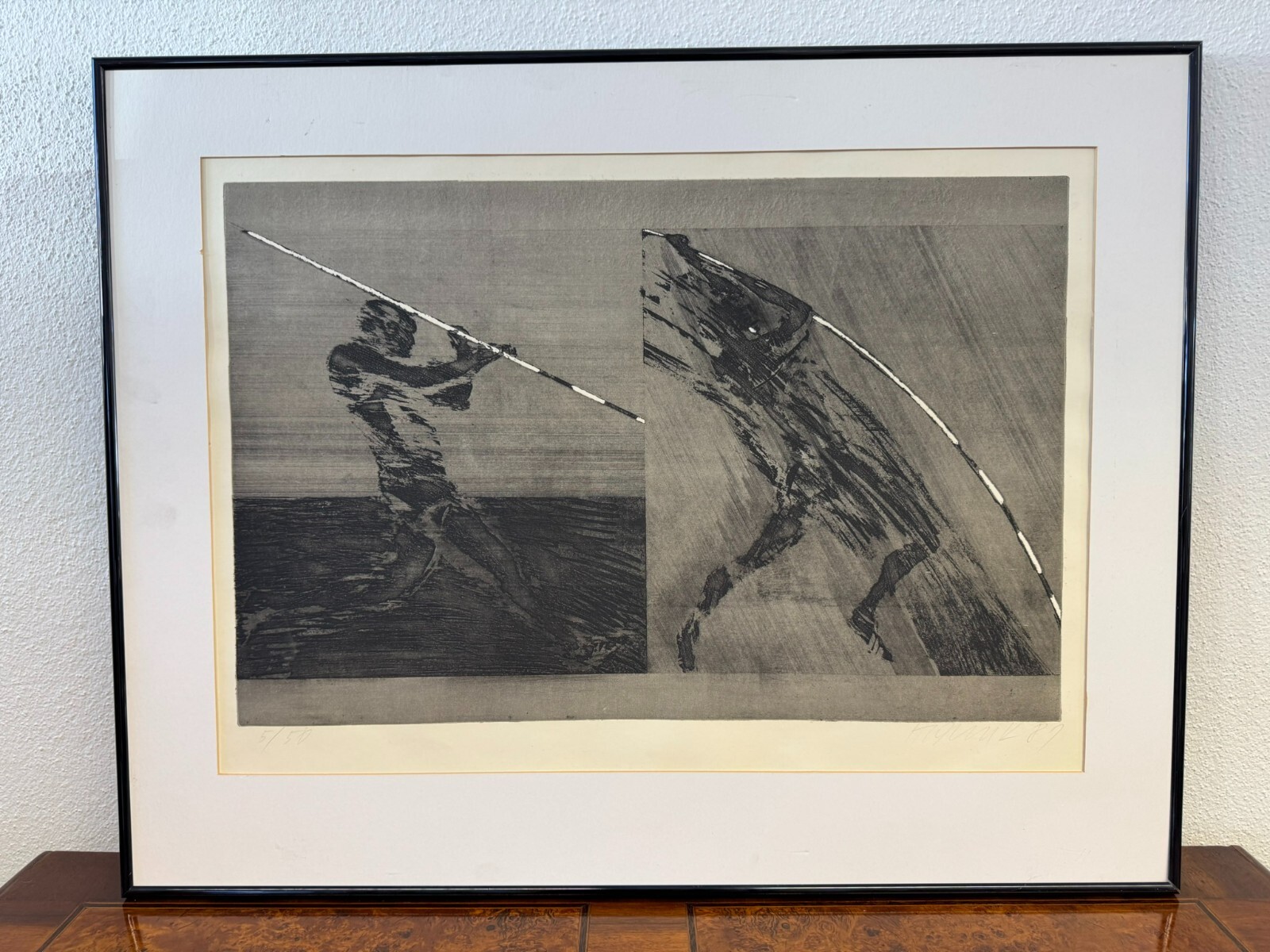 Roman HAVLÍK (1952) SIGNIERTE LITHOGRAFIE DER HOCHSPRINGER 5/50