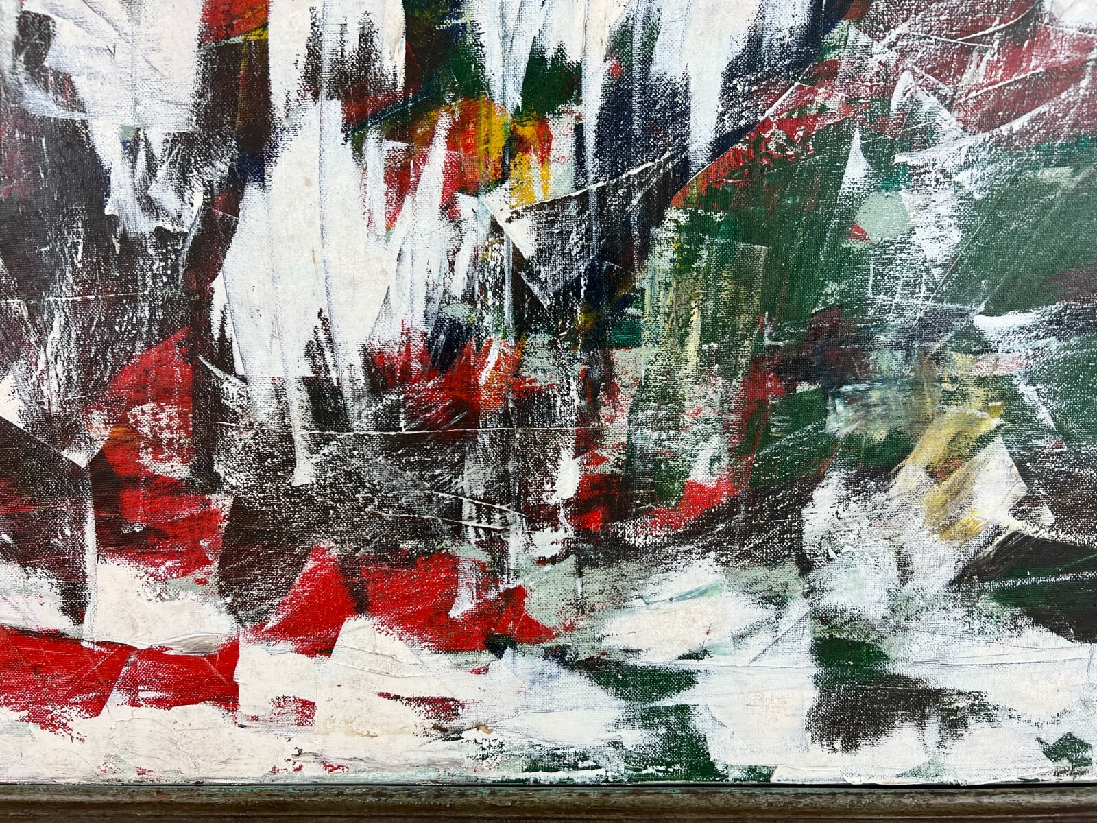 SEHR GROSSES MODERNES ÖLGEMÄLDE ABSTRAKT 100x80cm – Bild 12