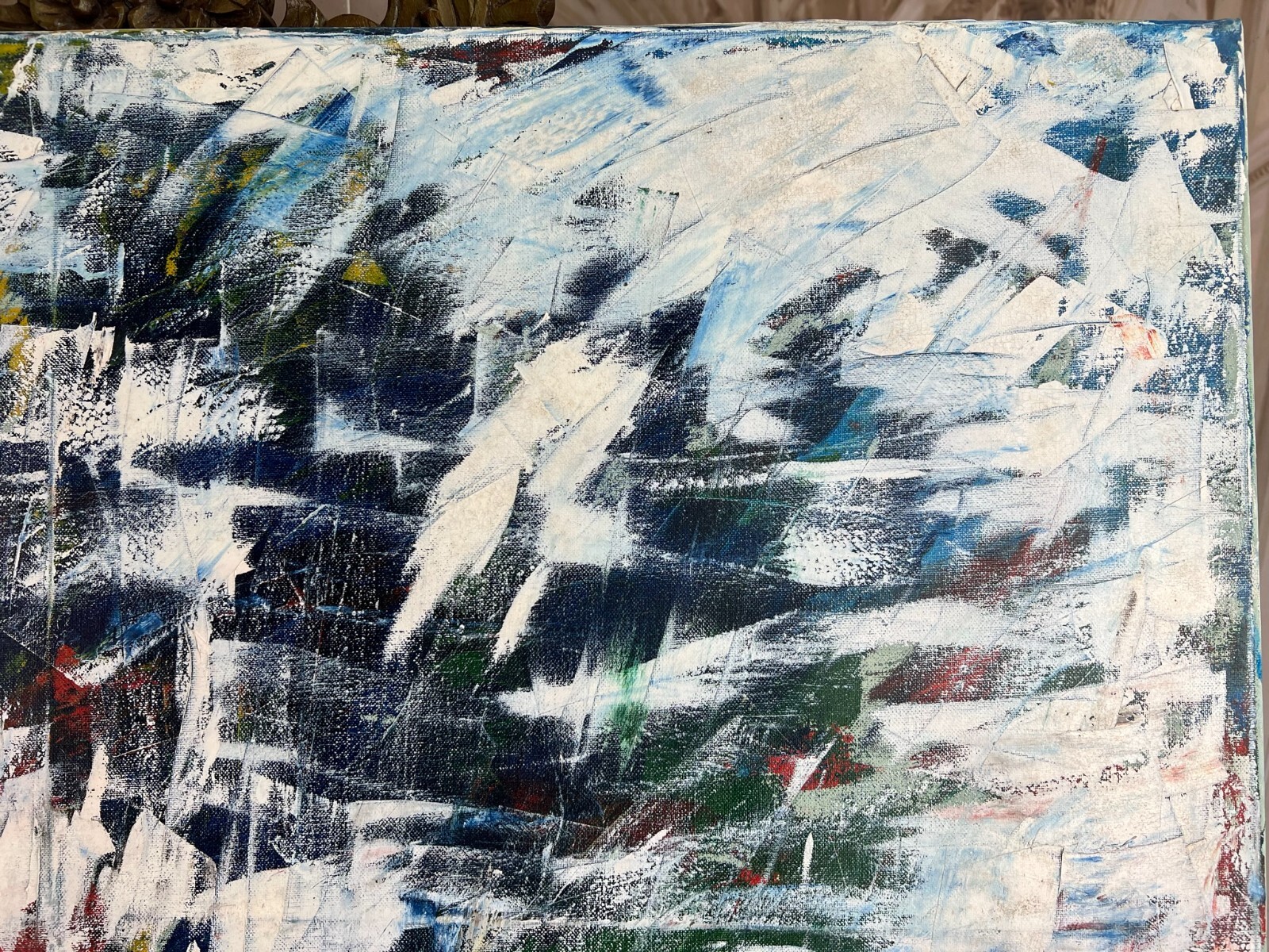 SEHR GROSSES MODERNES ÖLGEMÄLDE ABSTRAKT 100x80cm – Bild 7
