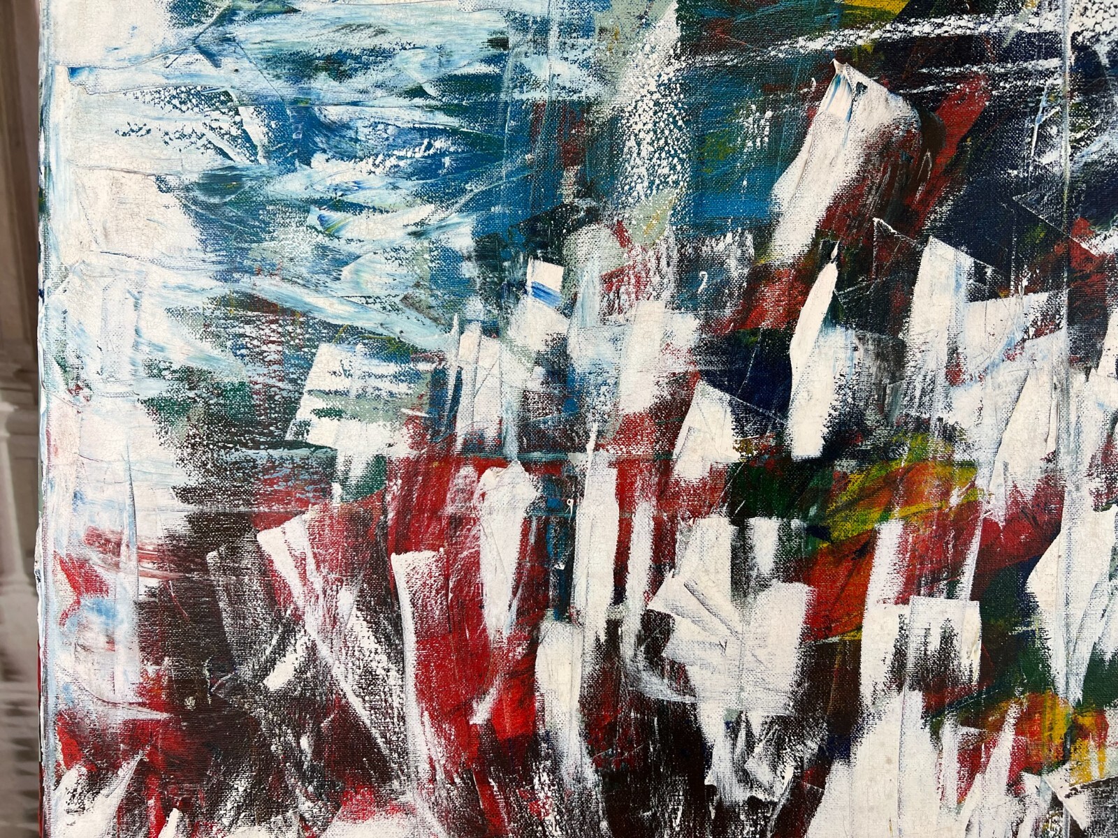 SEHR GROSSES MODERNES ÖLGEMÄLDE ABSTRAKT 100x80cm – Bild 8