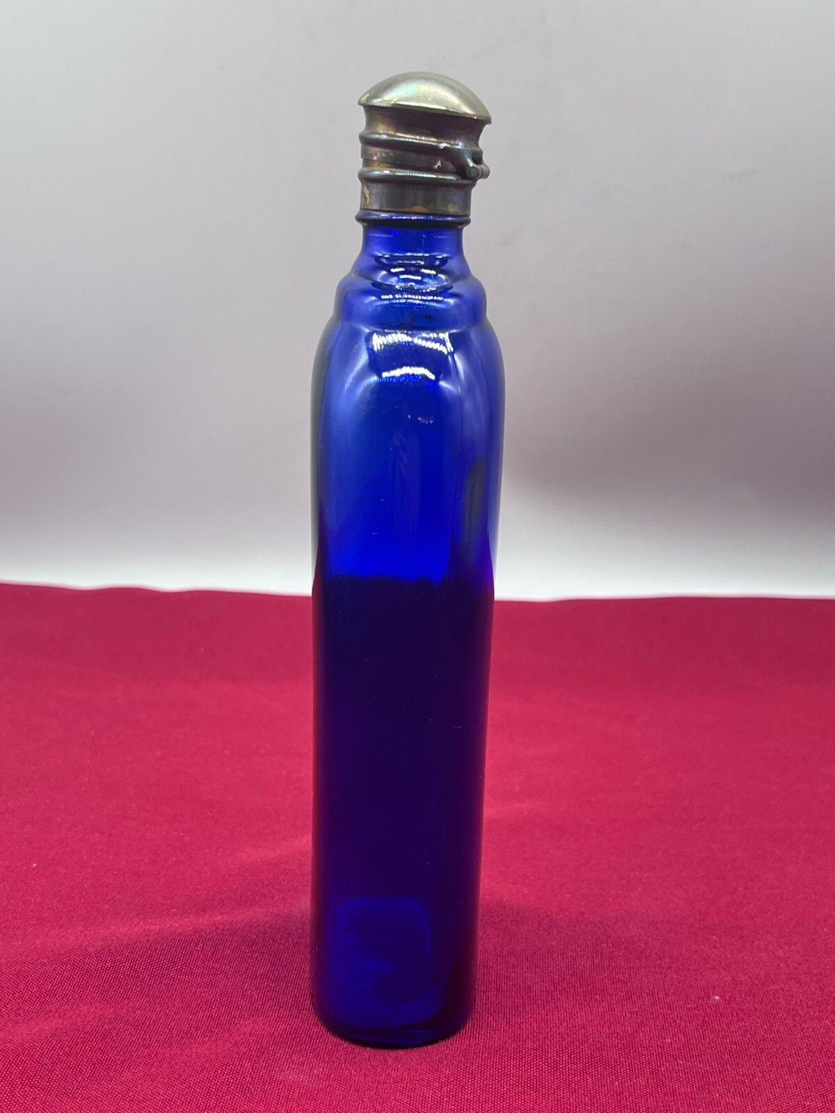 ANTIKE APOTHEKERFLASCHE AUS GLAS MIT KUPFER MONTUR – Bild 3